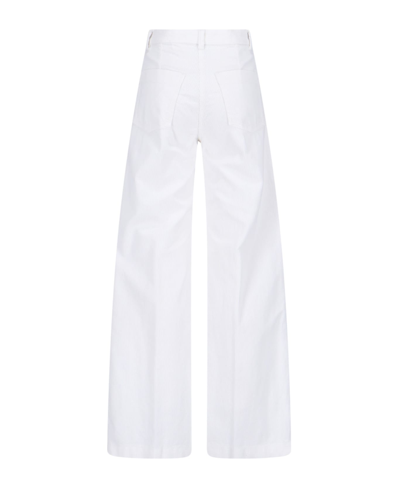 Aspesi Velvet Trousers - White
