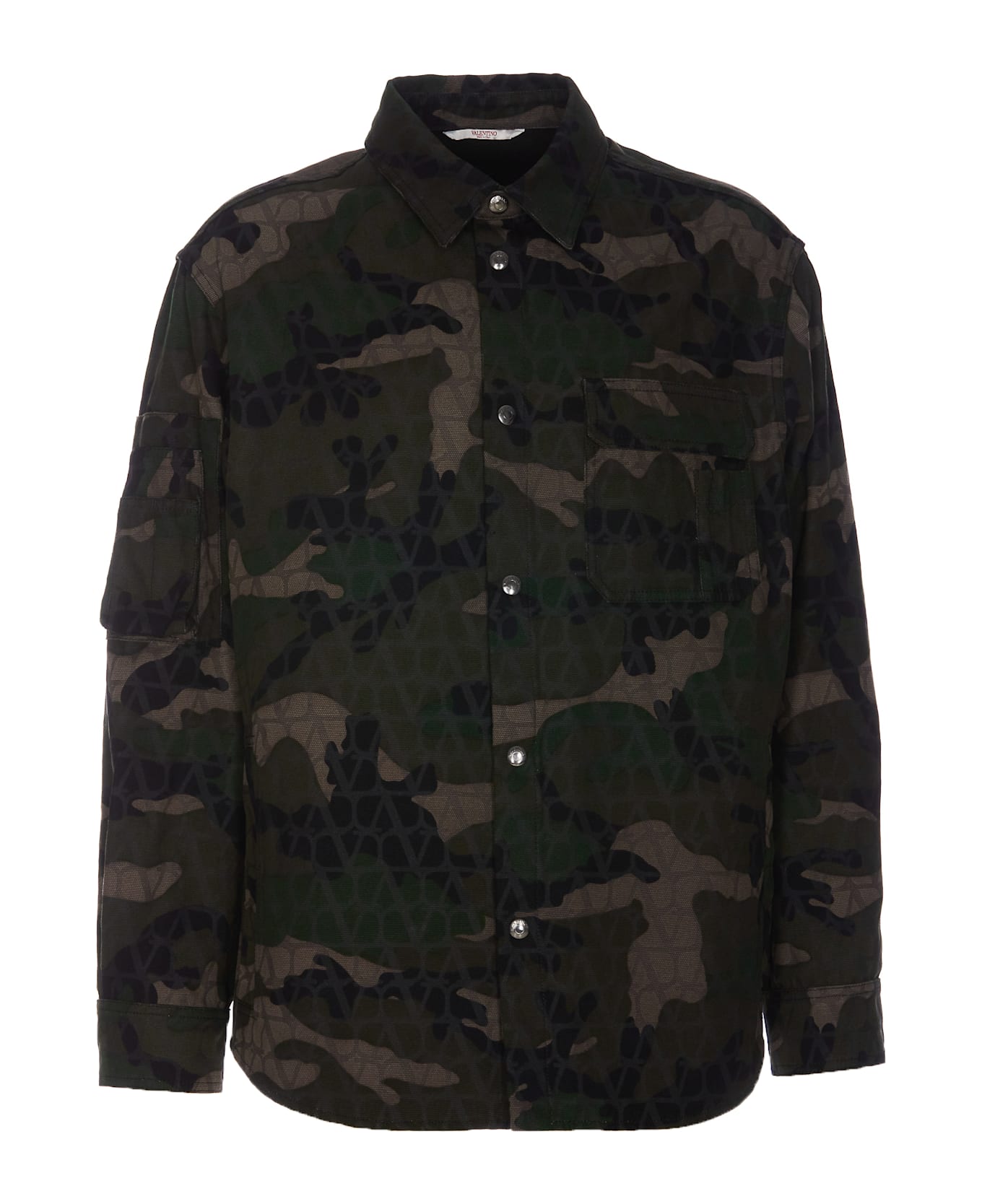 Valentino Garavani Toile Iconographe Camouflage Jacket - Green