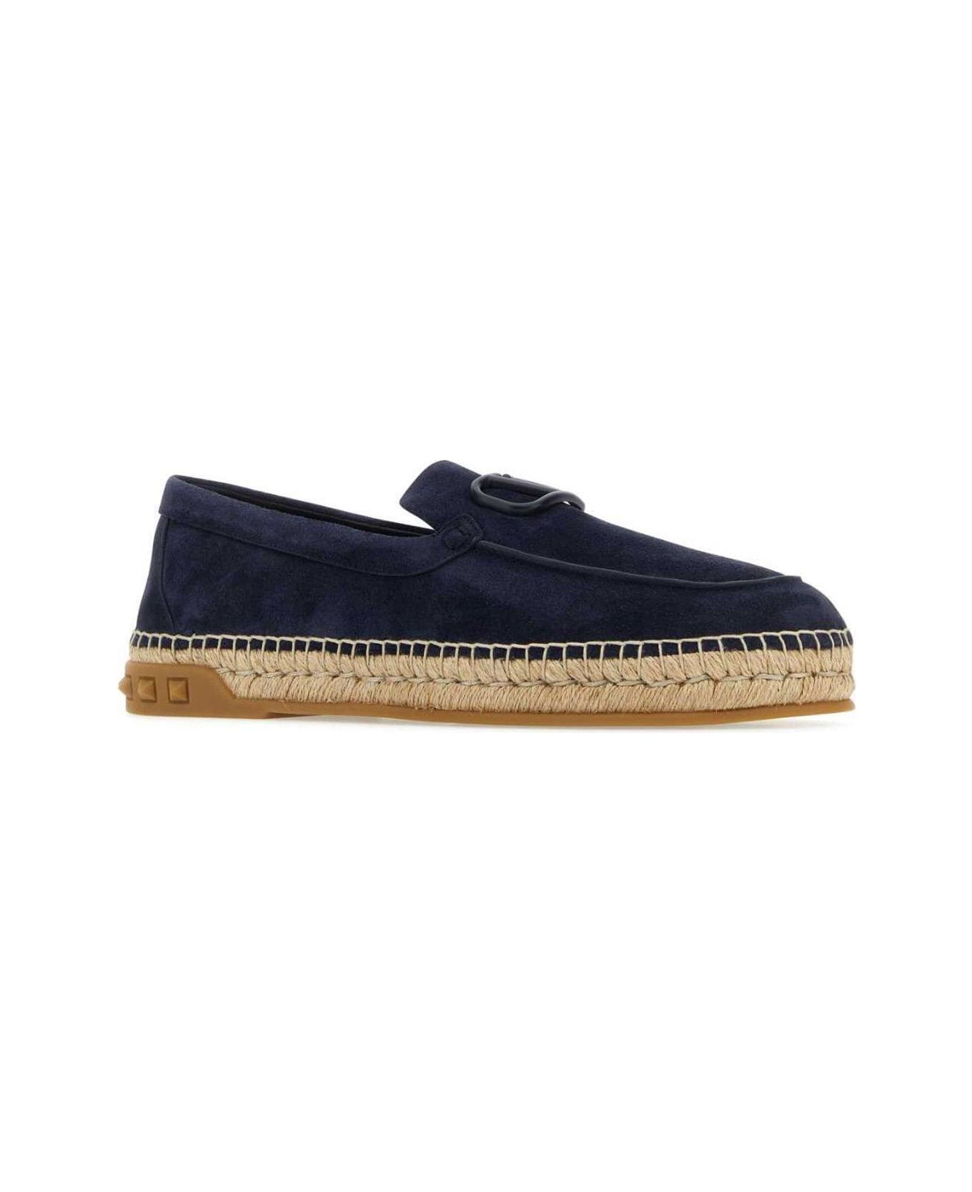 Valentino Garavani Round Toe Slip-on Espadrillas - Blue