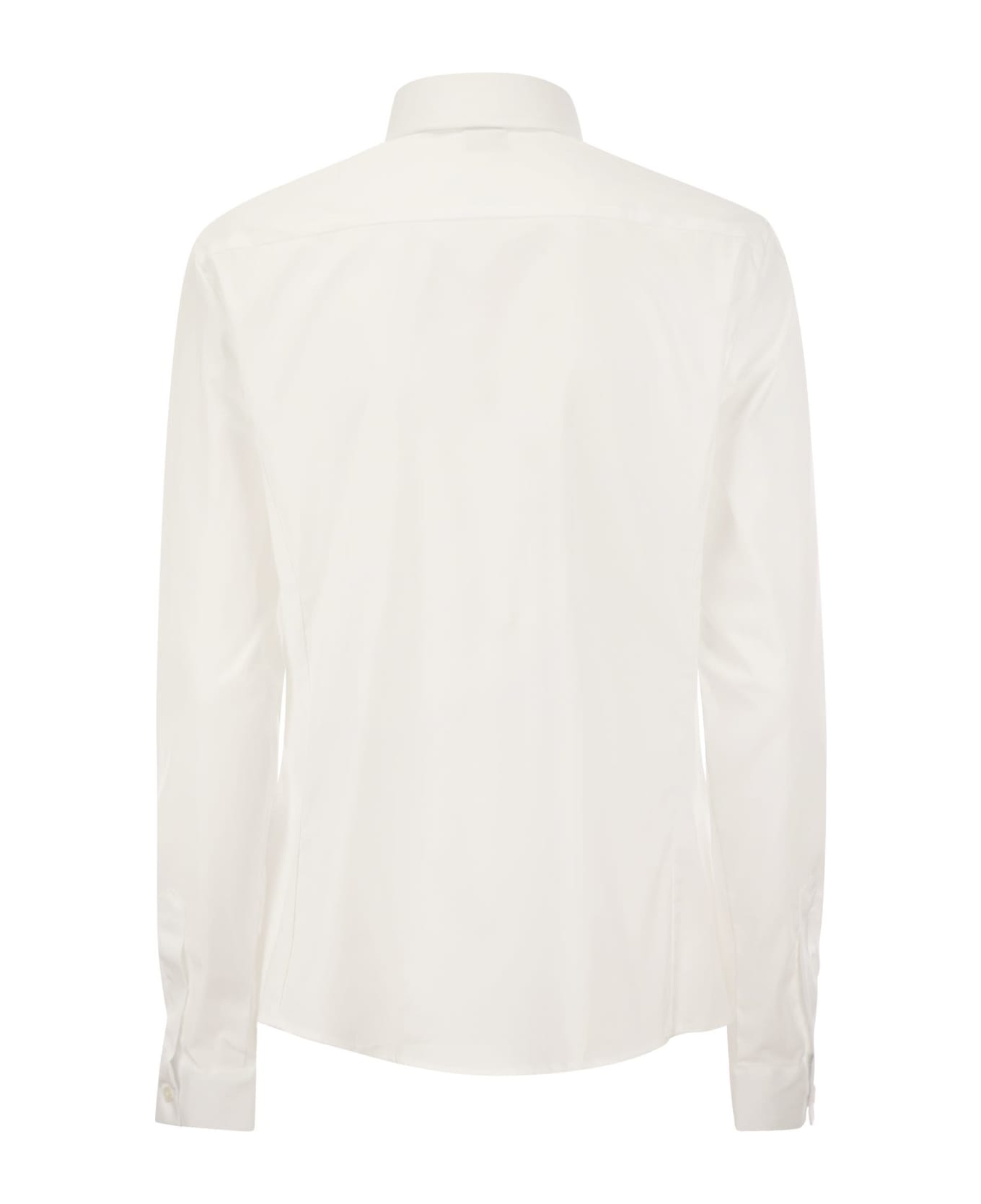 Fay Italian Neck Shirt - White