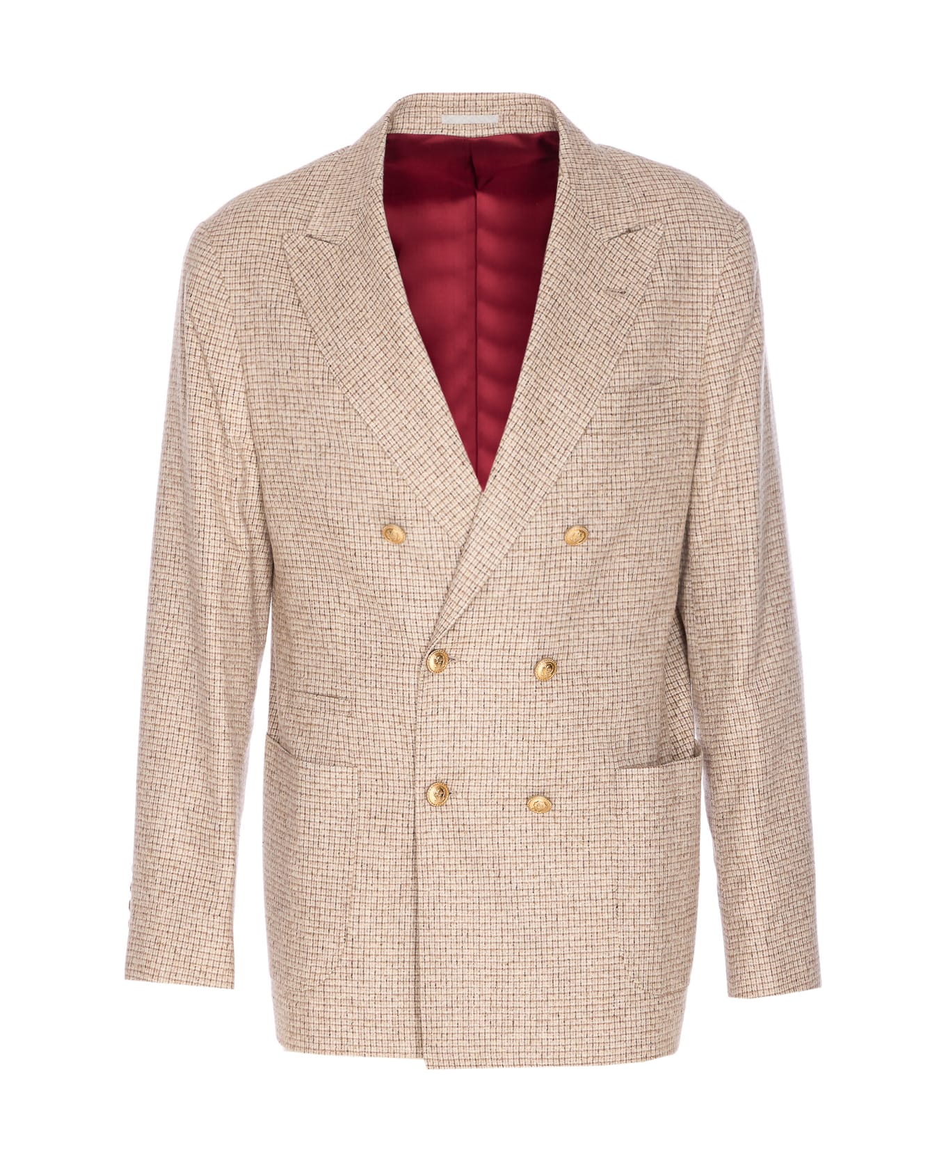 Brunello Cucinelli Double-breasted Blazer - Beige