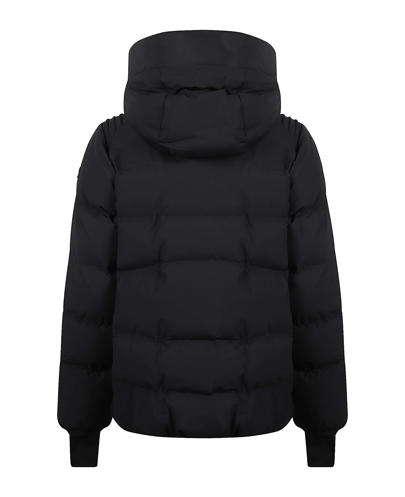 Moncler Grenoble Logo Sleeve Padded Jacket - BLACK