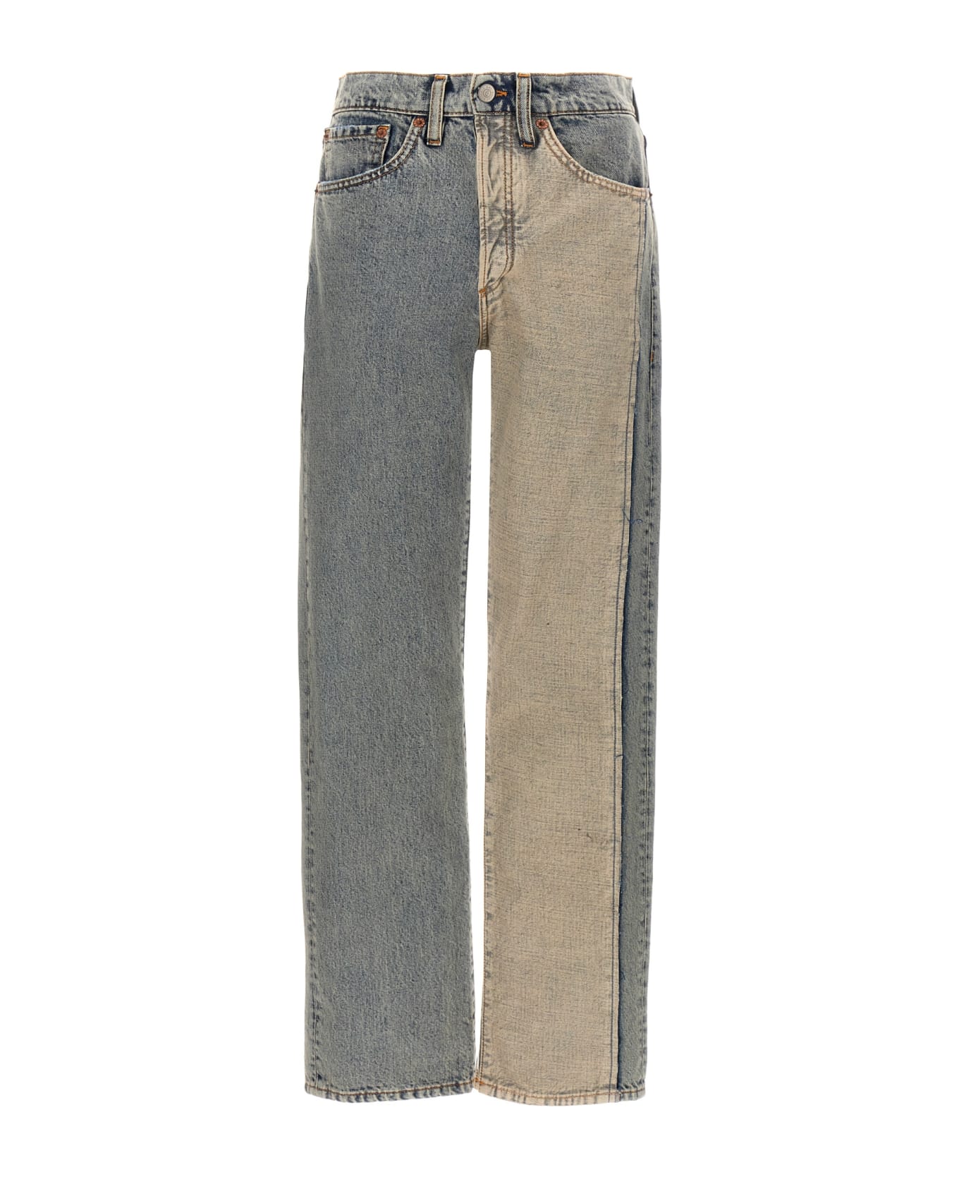 MM6 Maison Margiela Visible Stitching Jeans - Light Blue