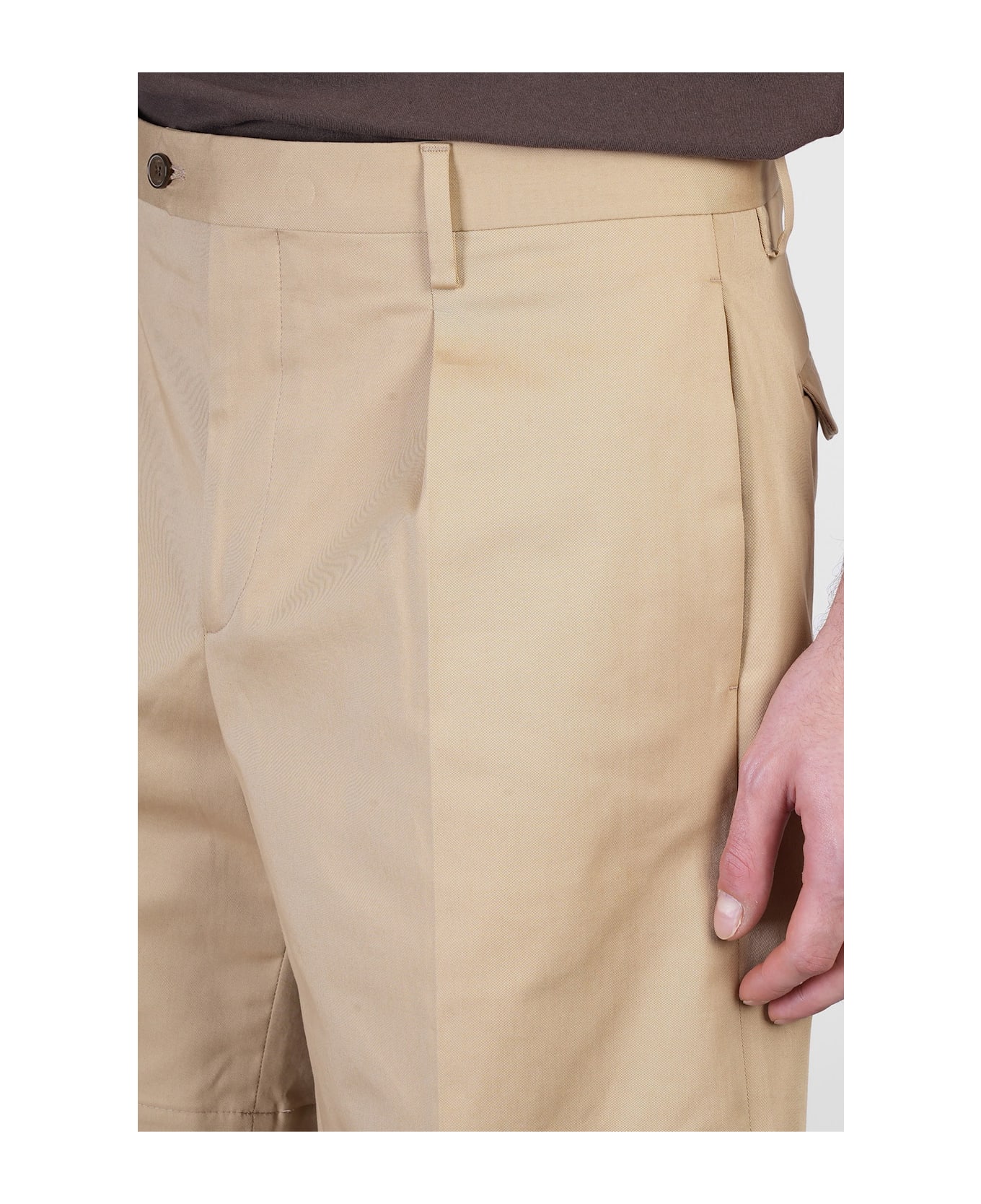 Briglia 1949 Javas Shorts In Camel Cotton - Camel