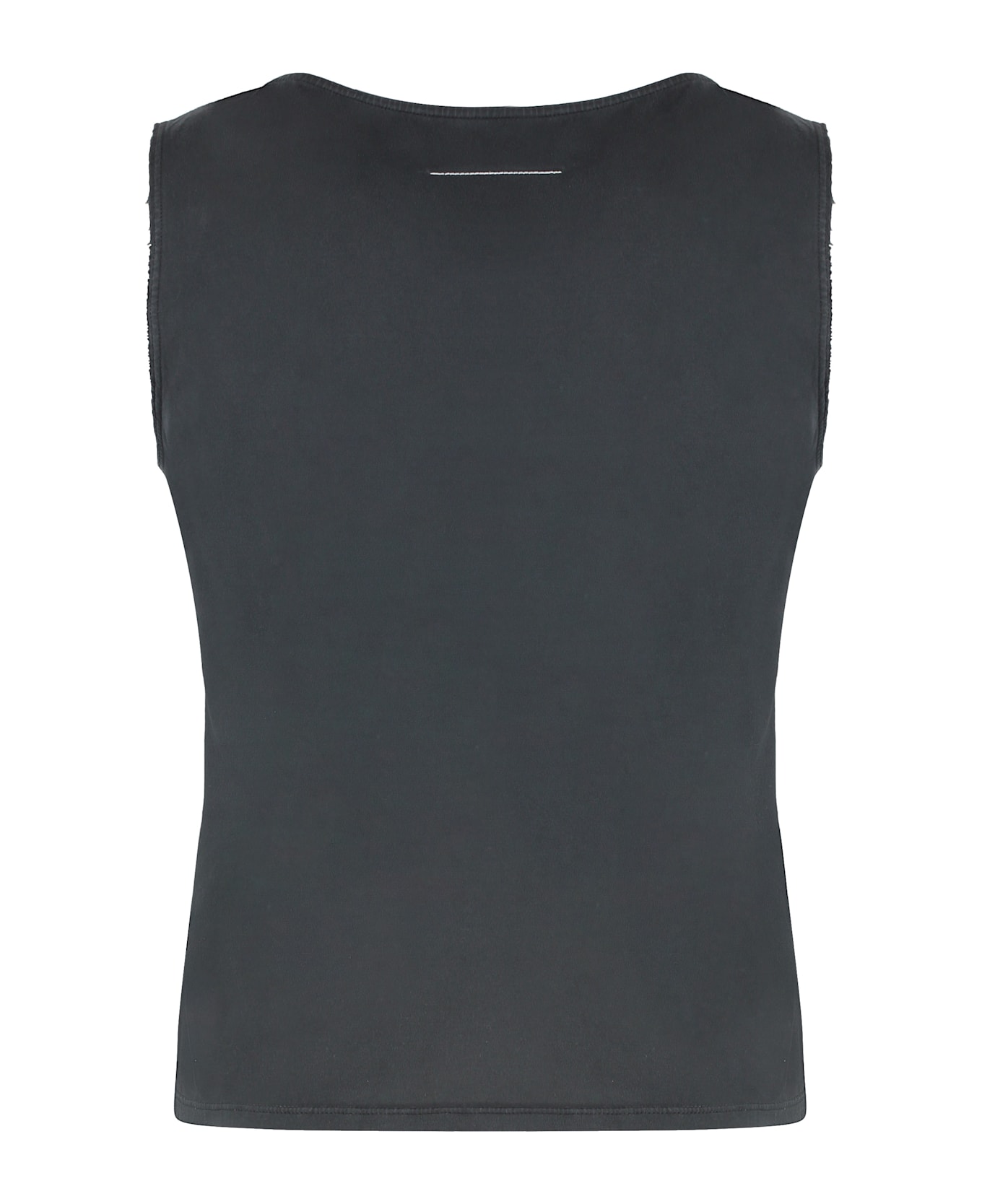 MM6 Maison Margiela Cotton Tank Top - black