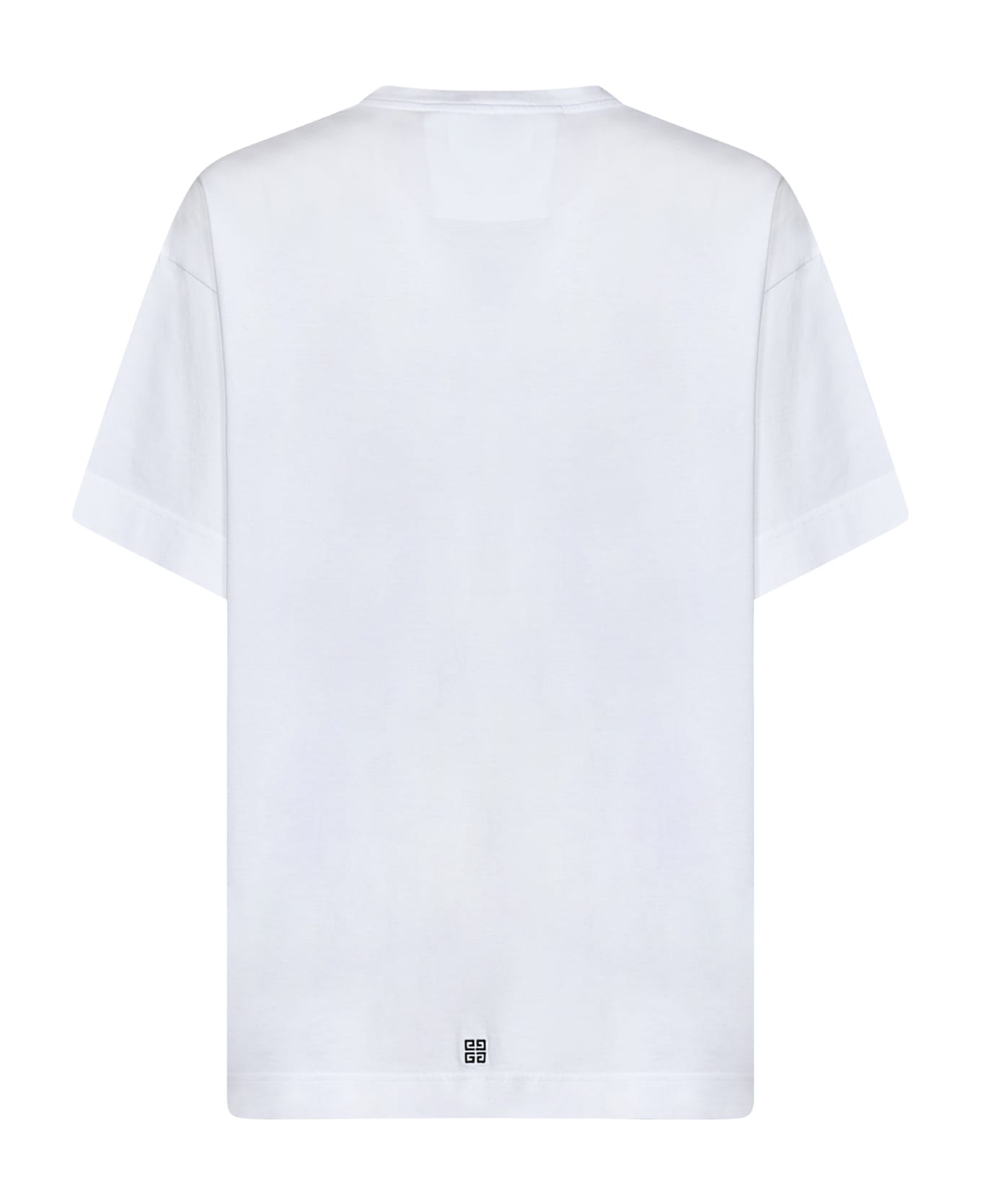 Givenchy Logo Embroidery T-shirt - White シャツ