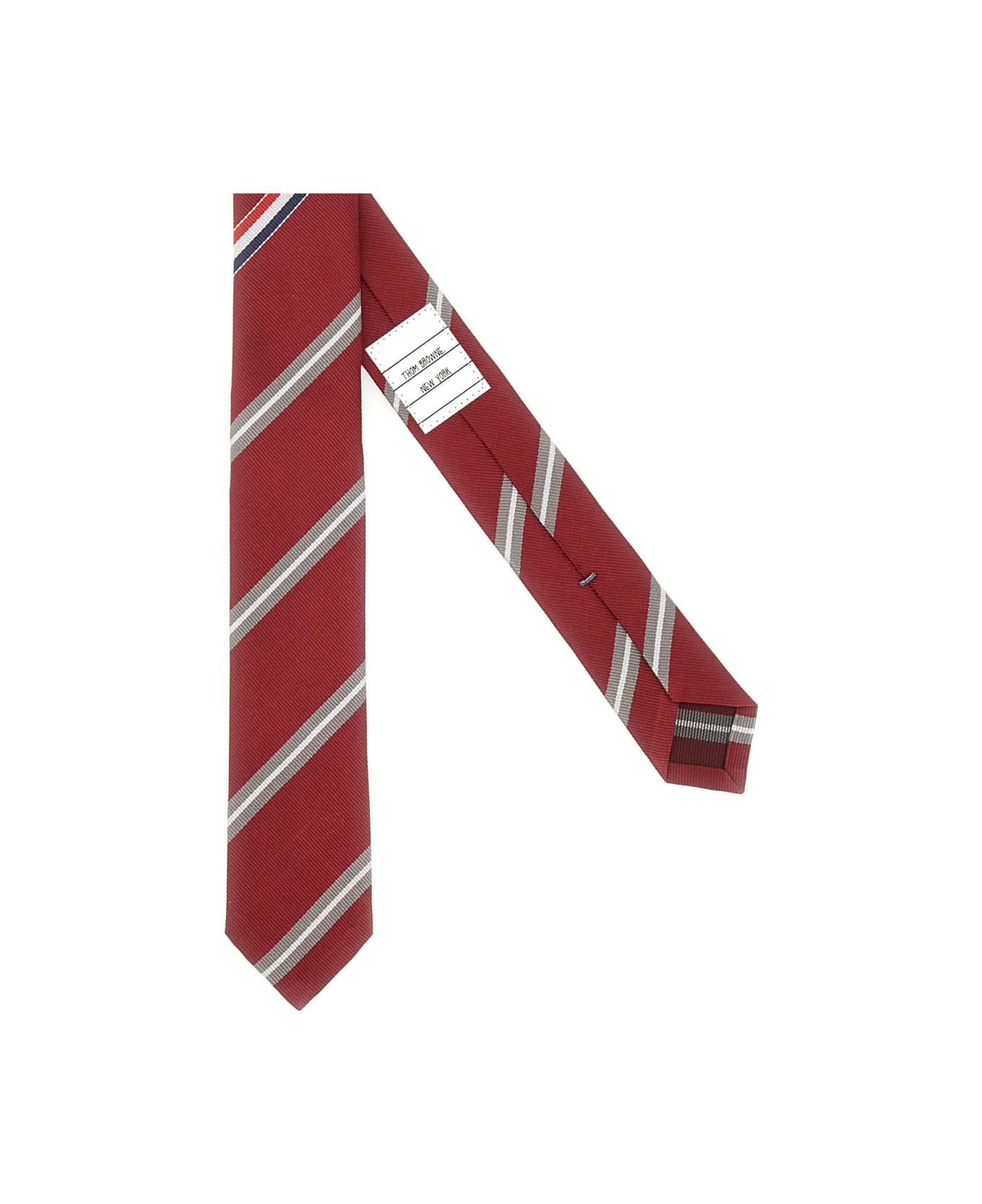Thom Browne Silk Tie - BORDEAUX