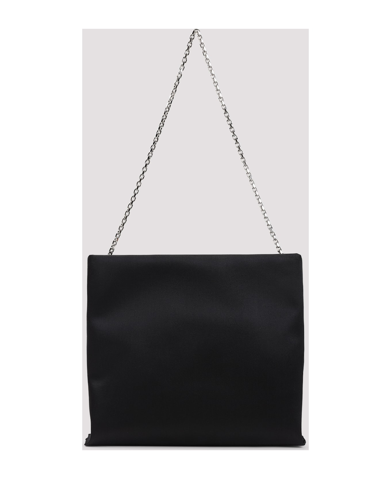 Roger Vivier Trompette Strass Soft Clutch - Nero