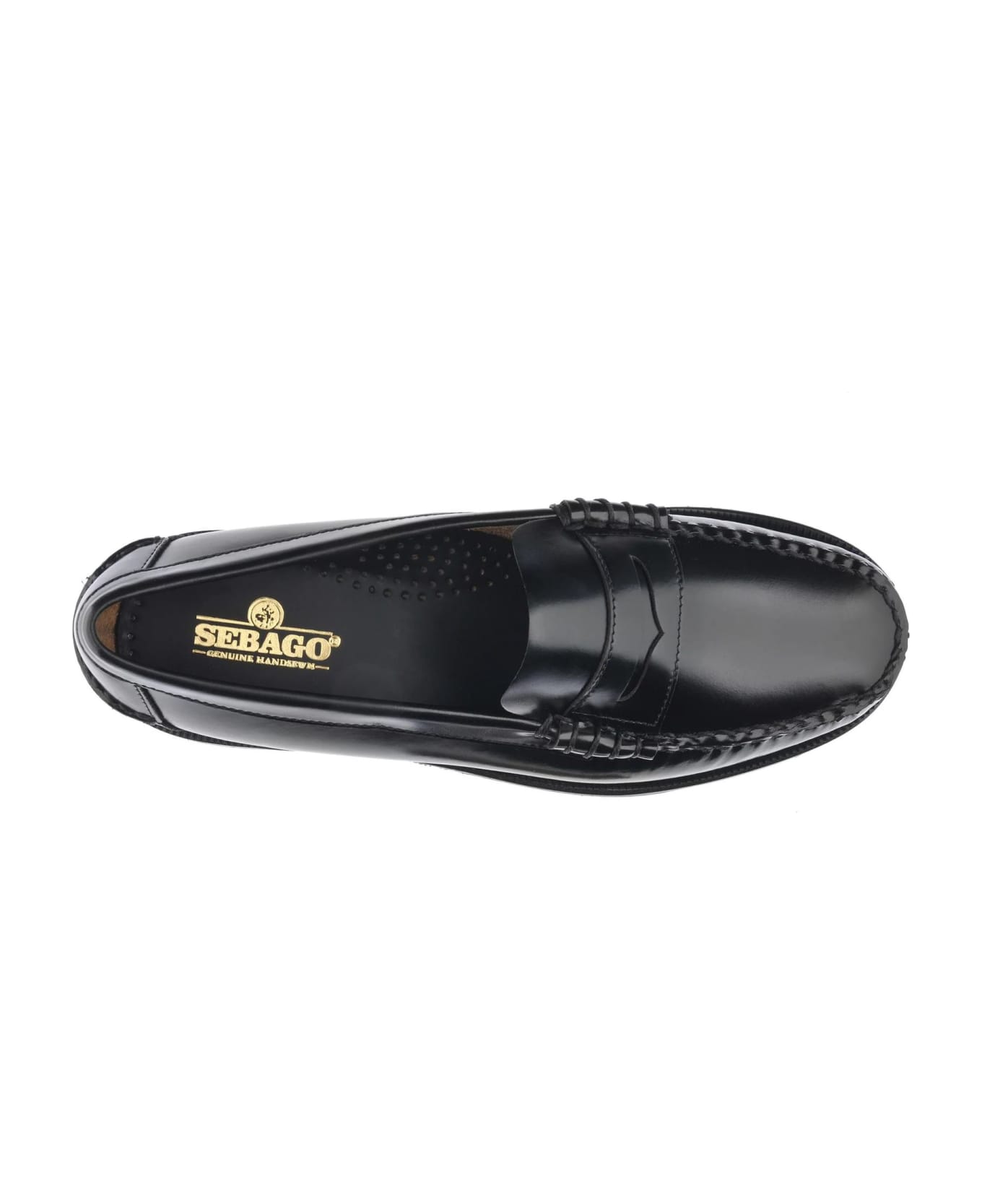 Sebago Black Leather Loafers - Black