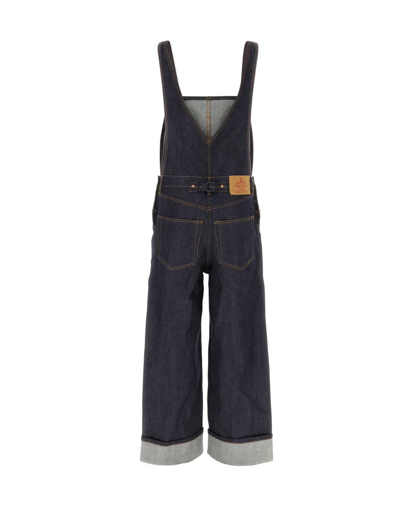 Prada Denim Dungarees - BLEU