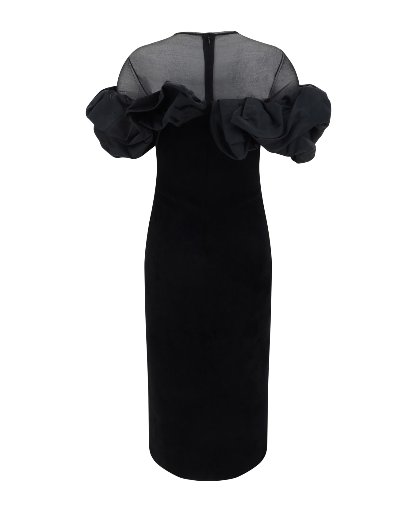 Alexander McQueen Silk Dress - Black