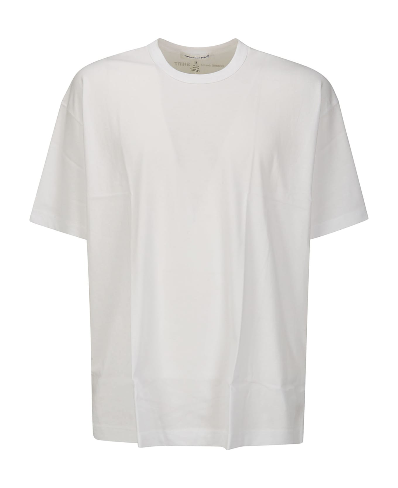 Comme des Garçons Shirt Cotton Jersey Plain With Printed Cdg Shirt L - WHITE シャツ