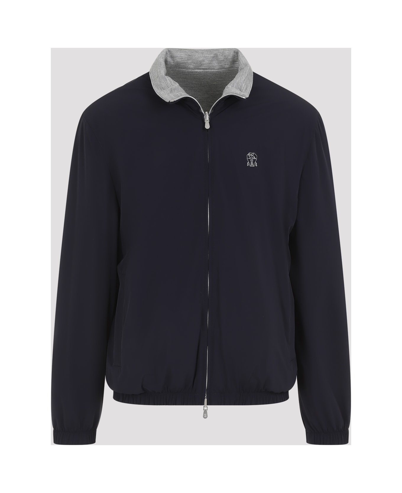 Brunello Cucinelli Reversible Kway - Navy