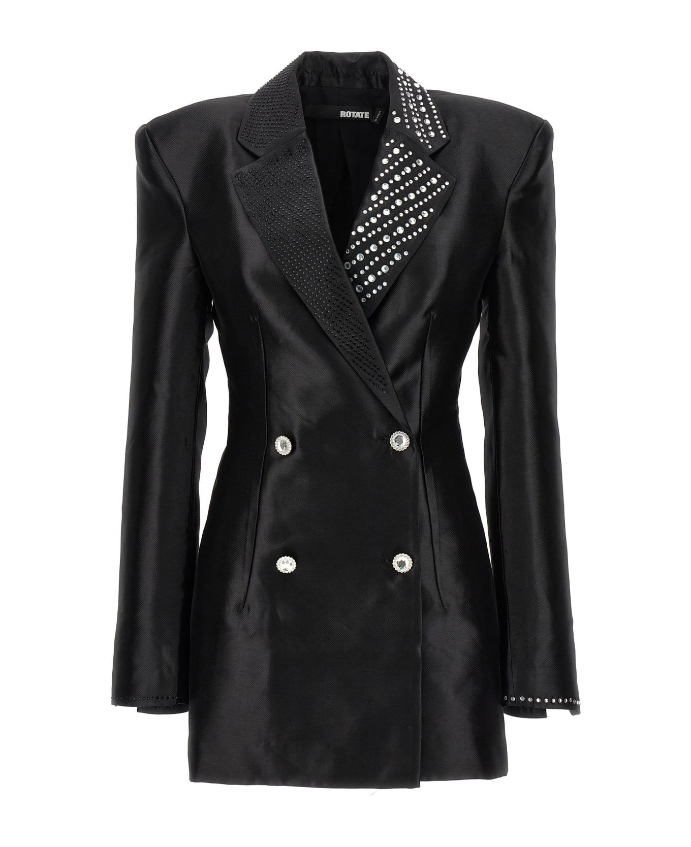 Rotate by Birger Christensen Crystal Blazer Dress - Black  