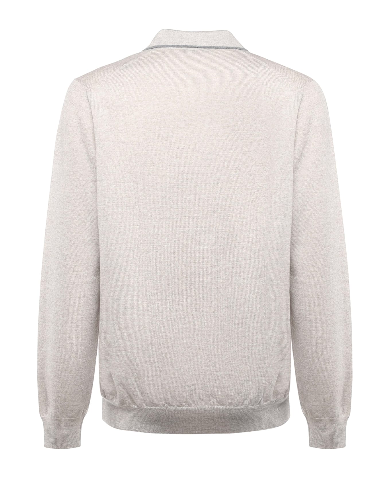 Fay Wool Polo - Grey