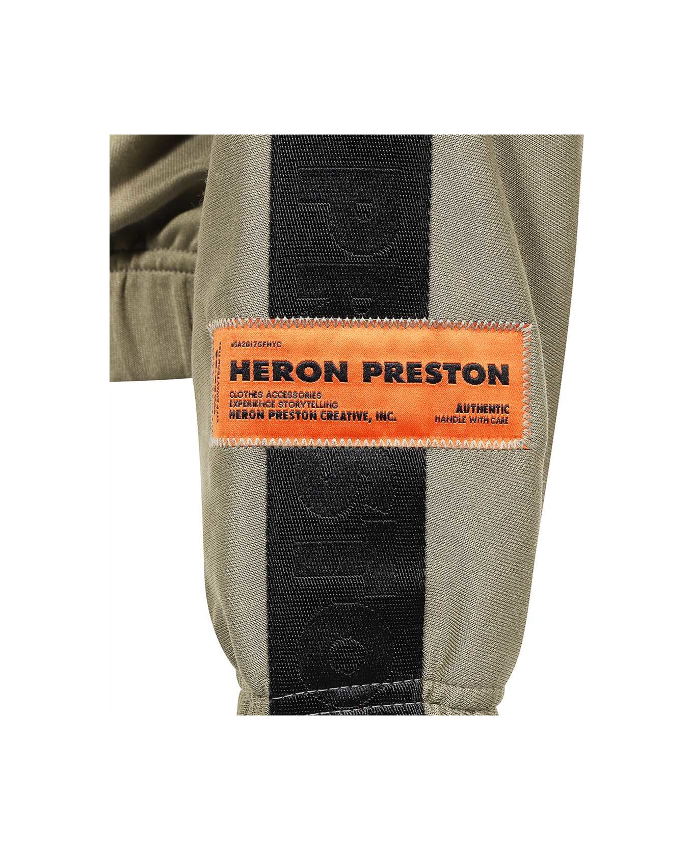 HERON PRESTON Full Zip Hoodie - green