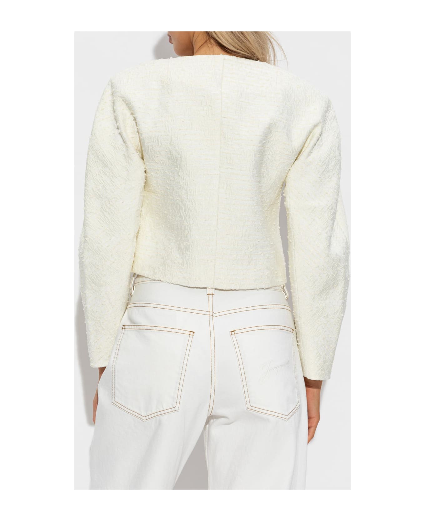 Jacquemus Patterned Blazer - WHITE