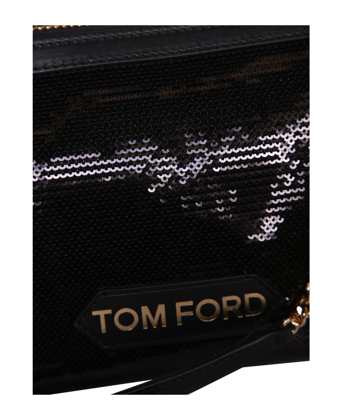 Tom Ford Sequin Black Bag - Black