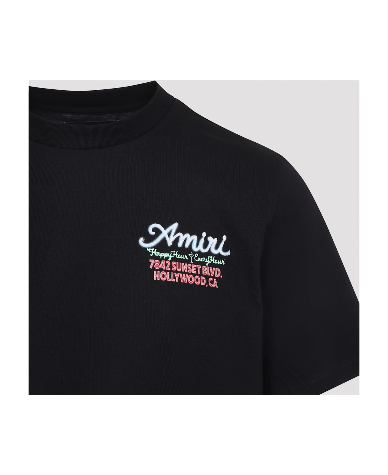 AMIRI Neon Lights Os T-shirt - Black
