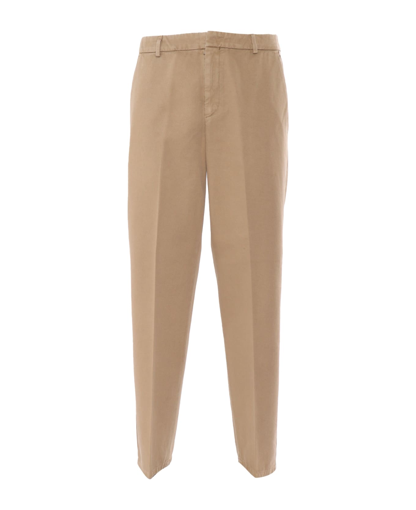 Dondup Elegant Brown Trousers - BROWN