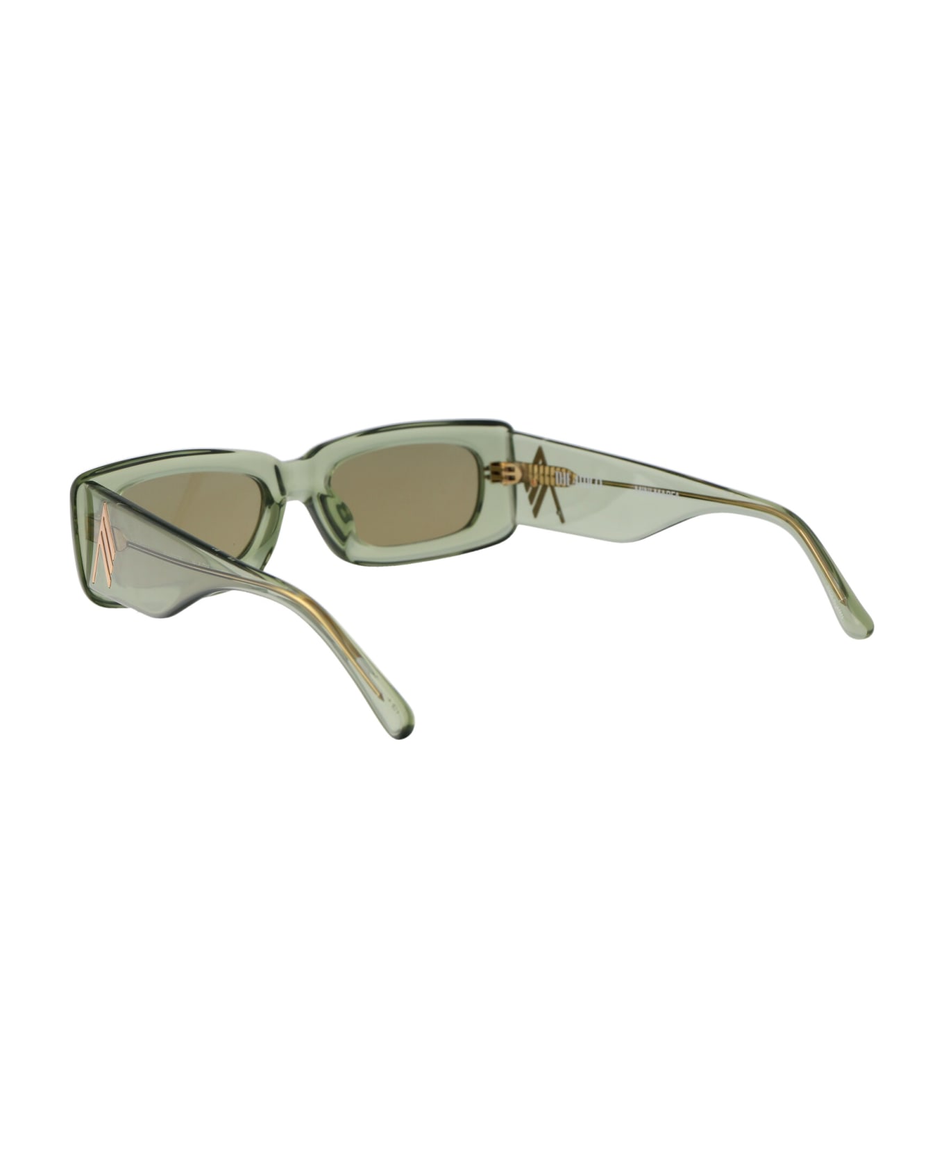 The Attico Mini Marfa Sunglasses - 18 GREEN GOLD GREEN サングラス
