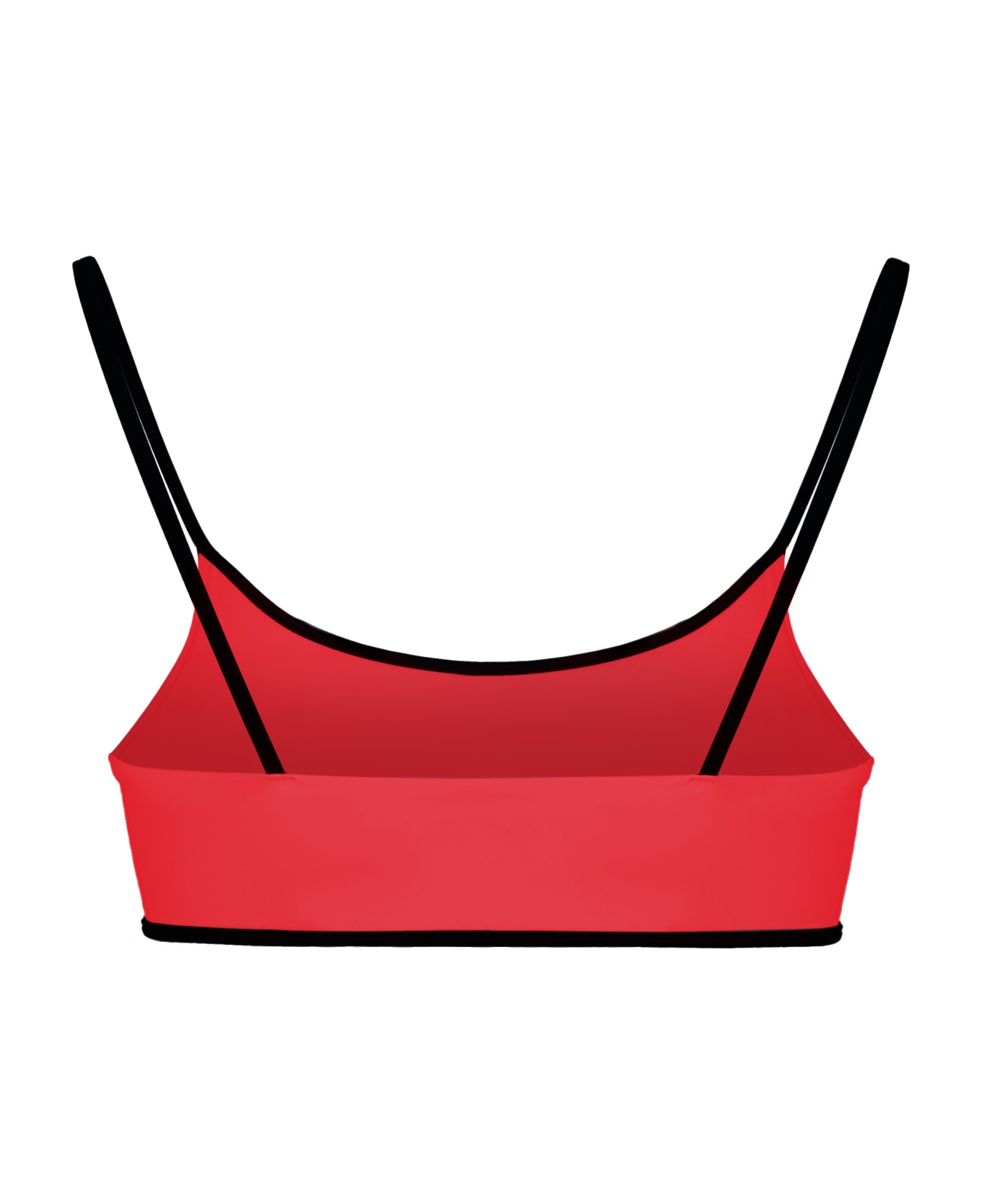 Iceberg Printed Bikini Top - red