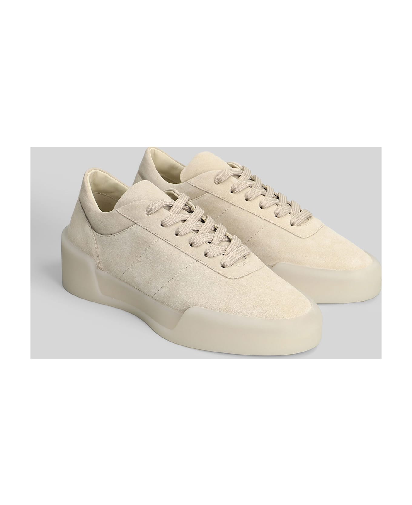 Fear of God Aerobic Low Sneakers In Beige Suede - beige