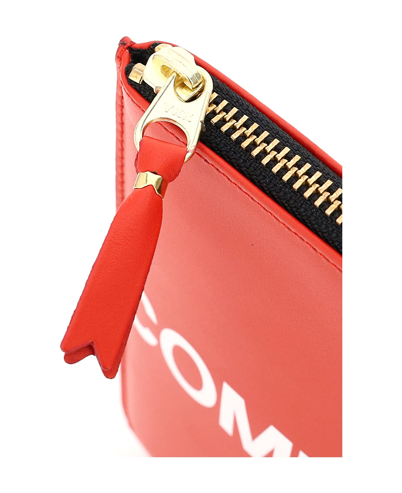 Comme des Garçons Wallet Leather Pouch With Logo - RED (Red) バッグ