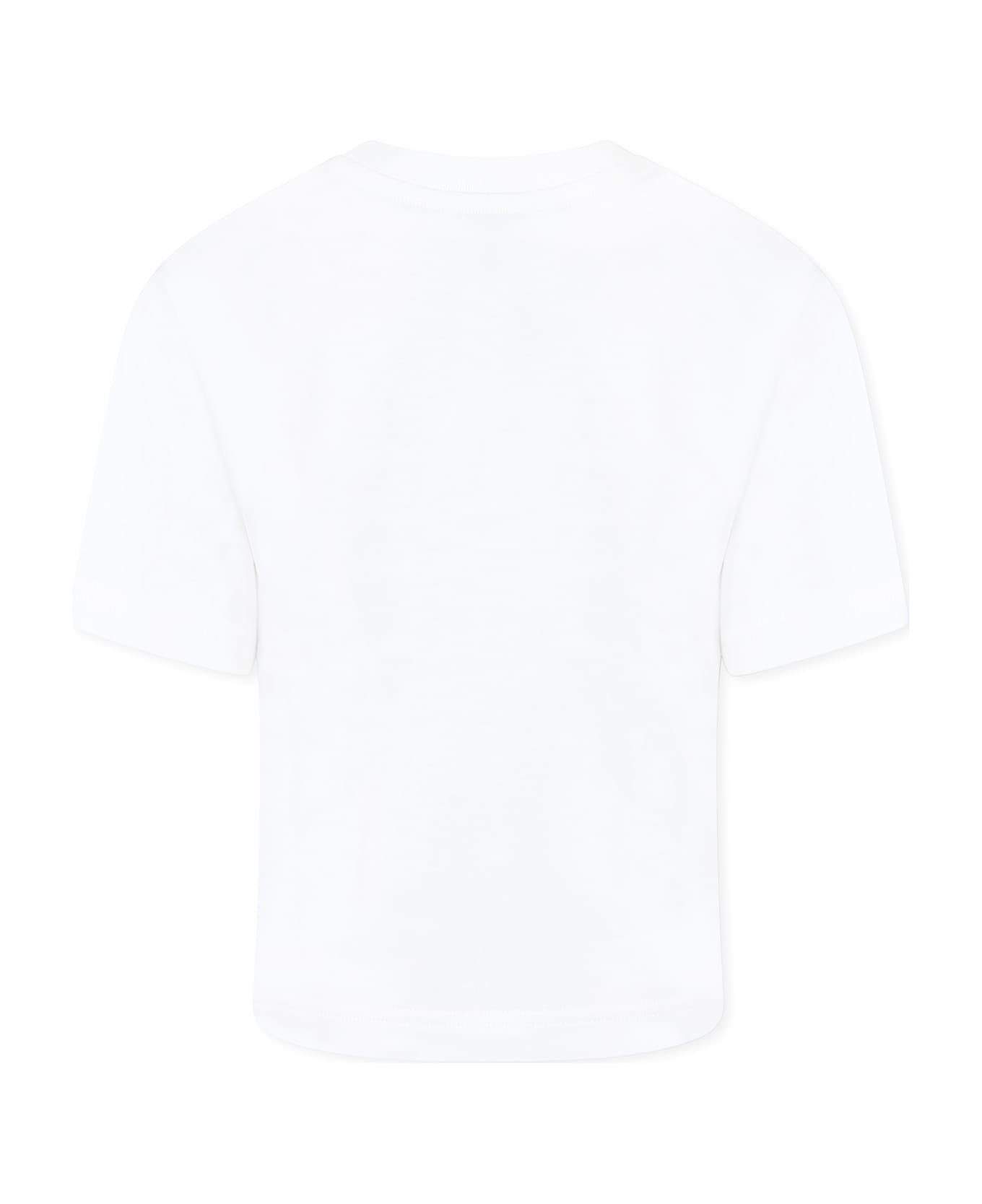 Little Marc Jacobs White T-shirt For Boy With Logo - White