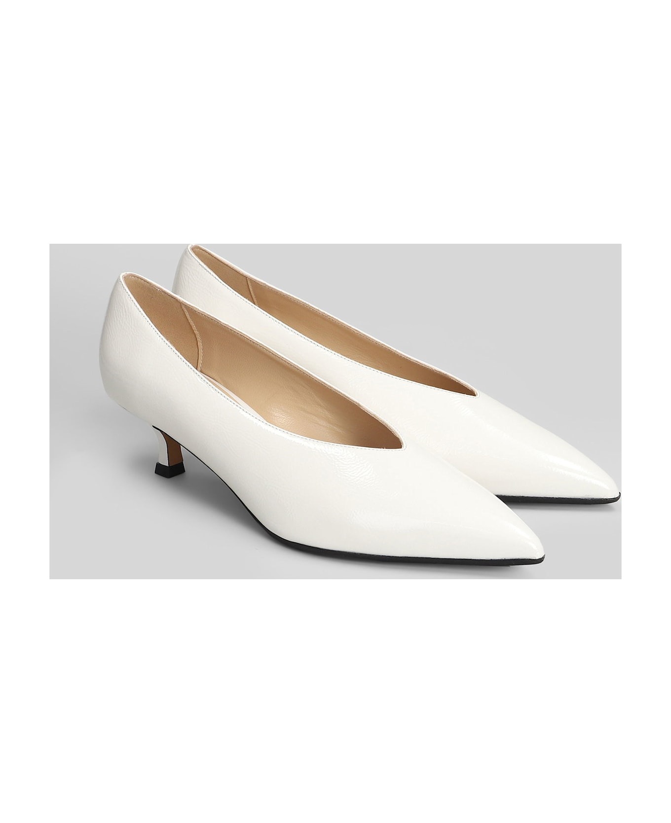 Fabio Rusconi Pumps In White Leather - white