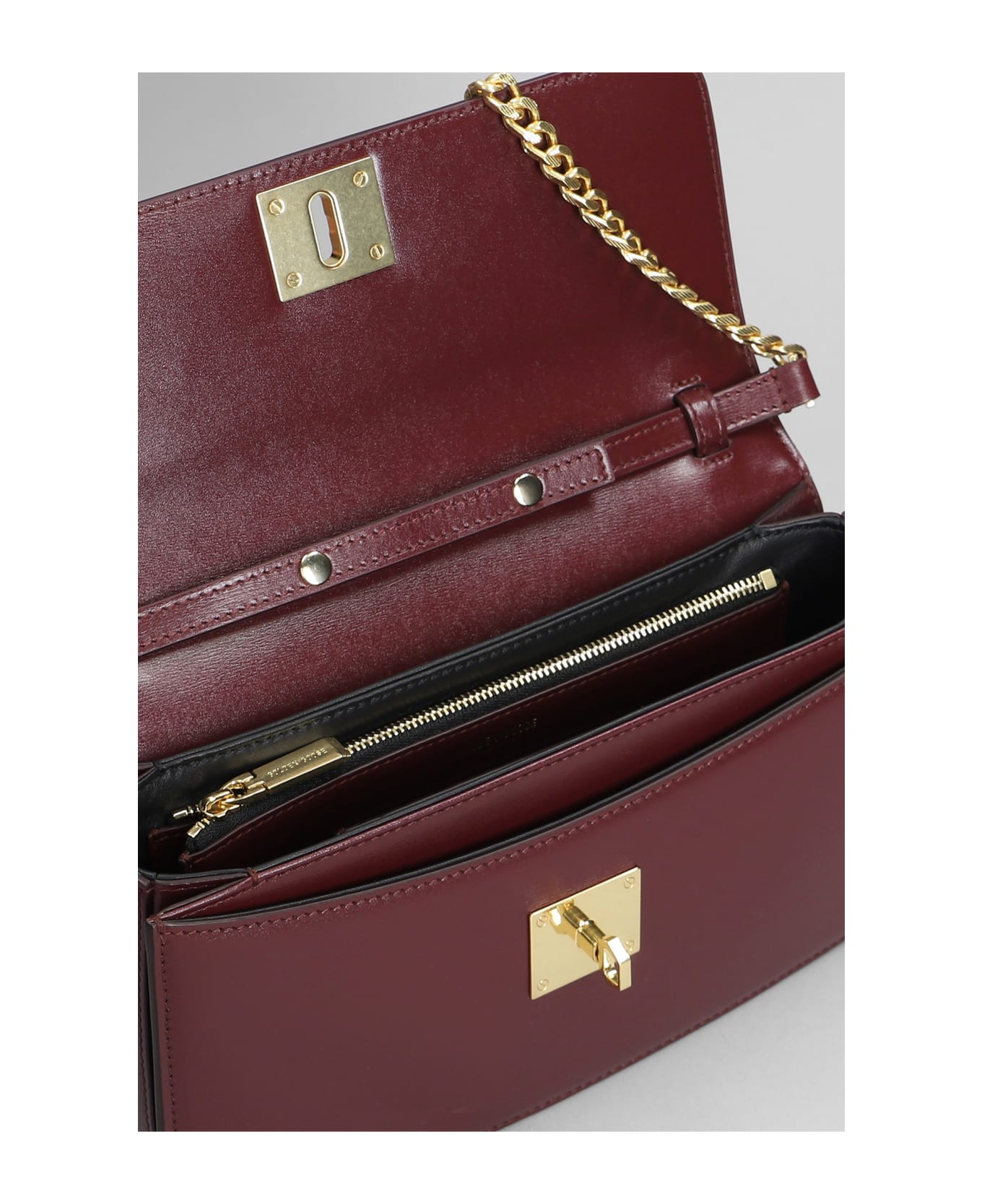 Golden Goose 
gioia
 Burgundy Leather Crossbody Bag - bordeaux