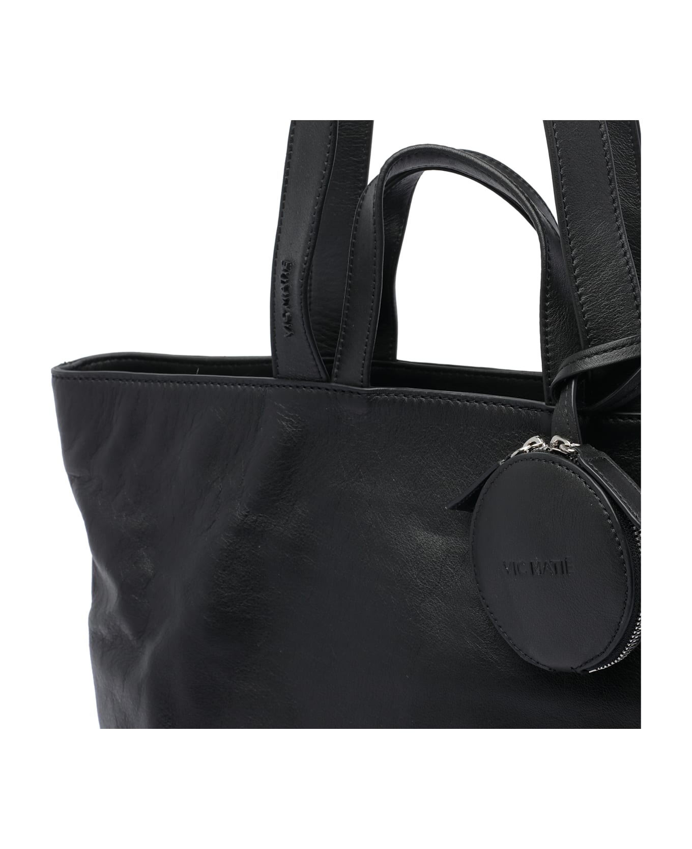 Vic Matié Heavy Handbag - Black