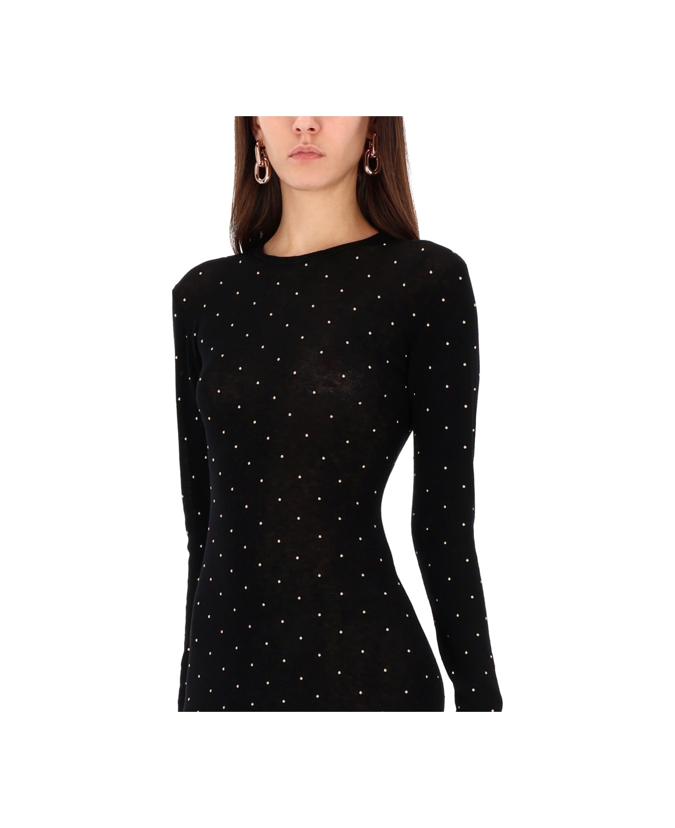 Paco Rabanne Second-skin Effect Long Dress - BLACK