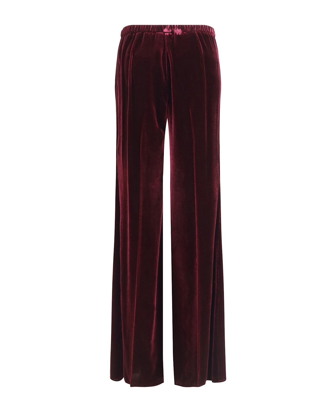 Forte_Forte Flared Trousers In Smooth Velvet