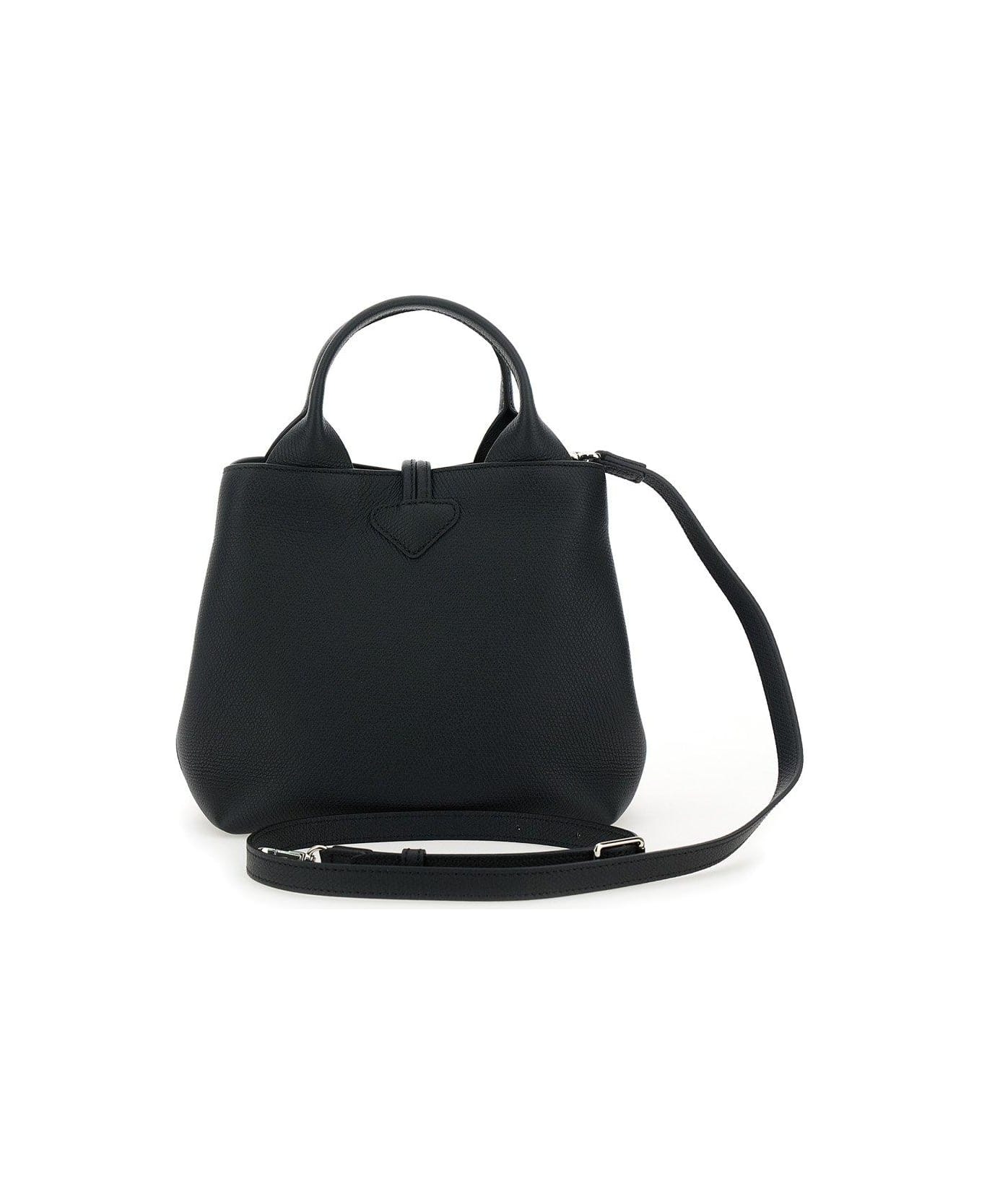 Longchamp Le Roseau S Top Handle Bag - Black