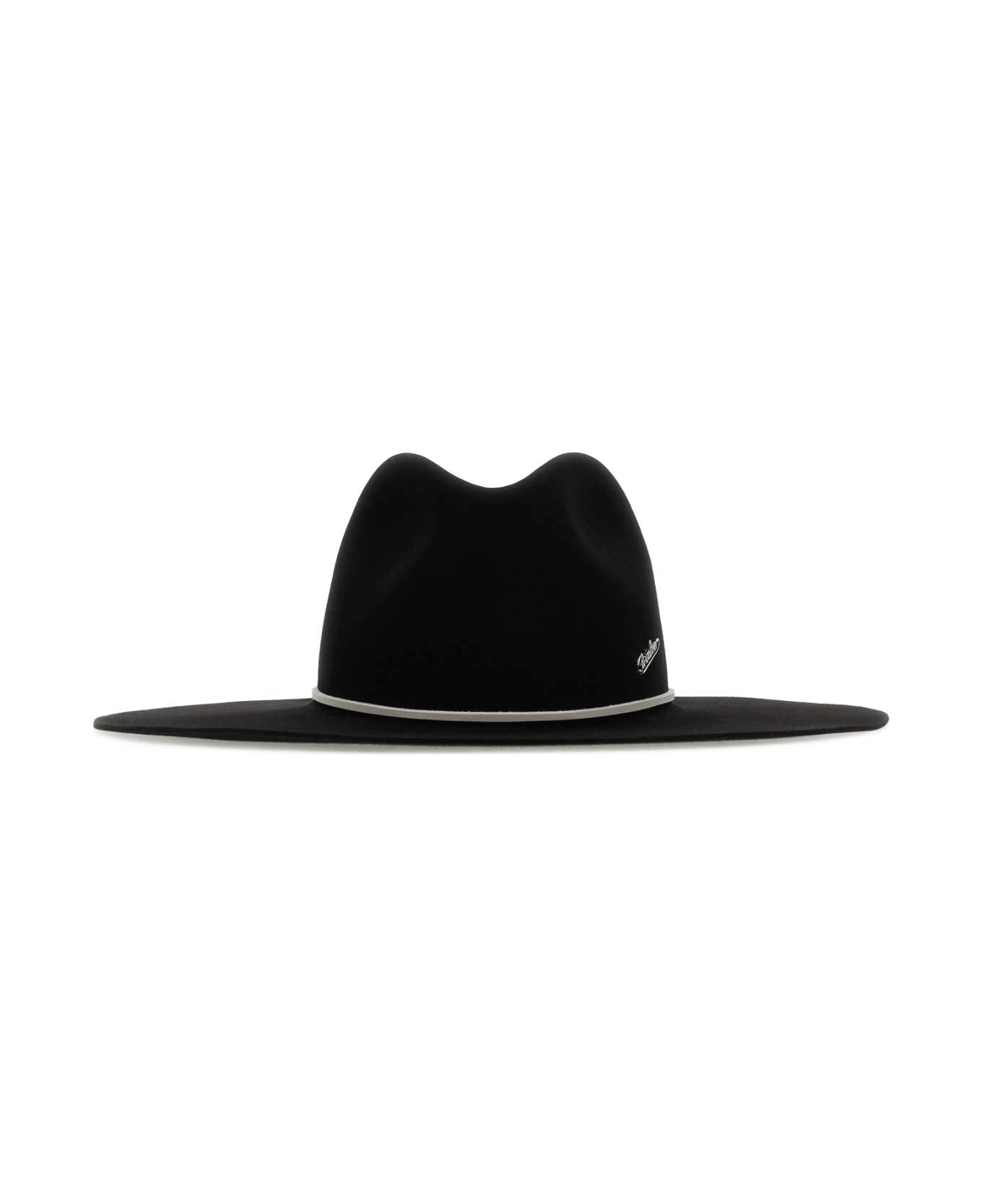 Borsalino Black Felt Alessandria Hat - BLACK 帽子
