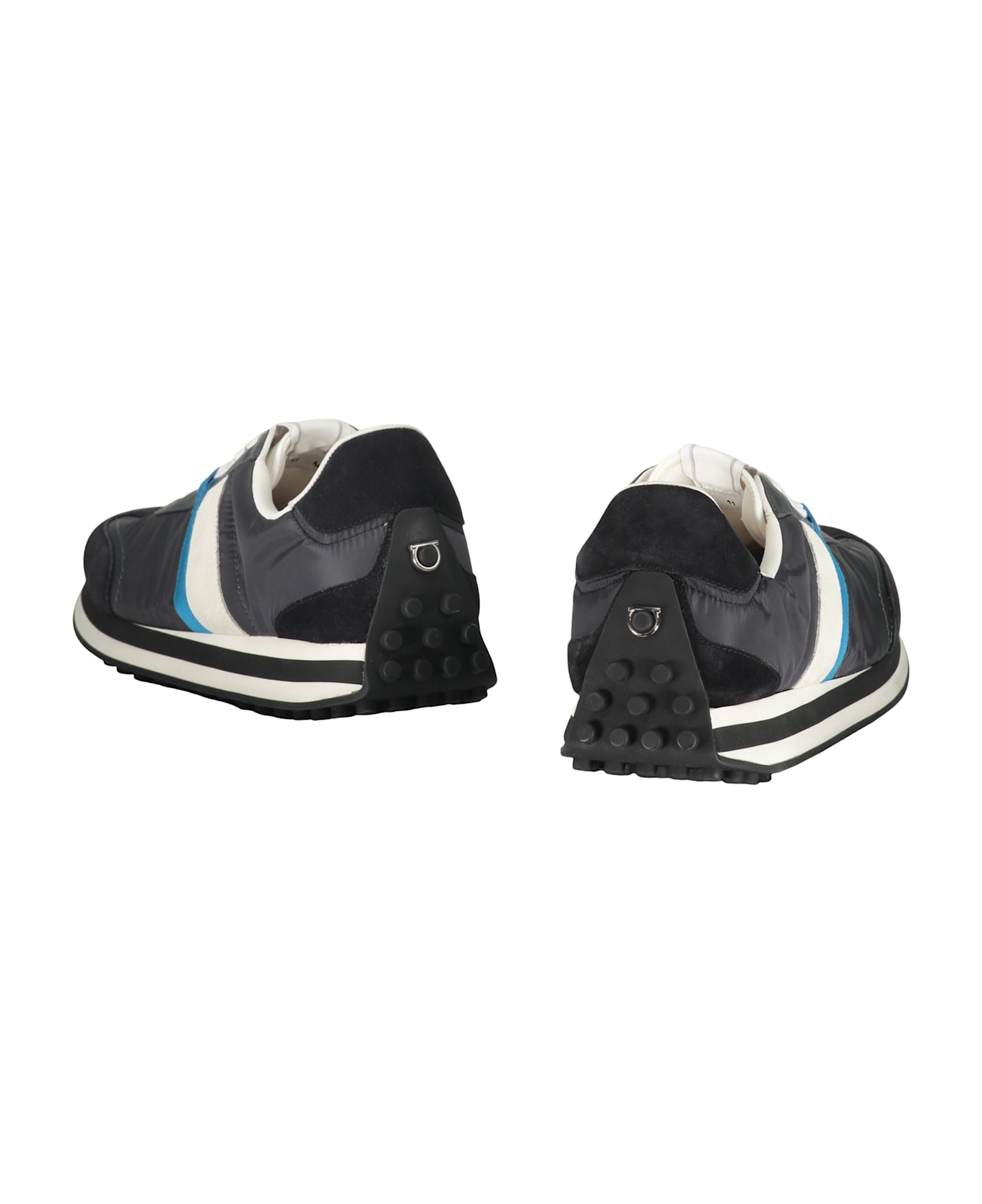 Ferragamo Fabric Low-top Sneakers - black