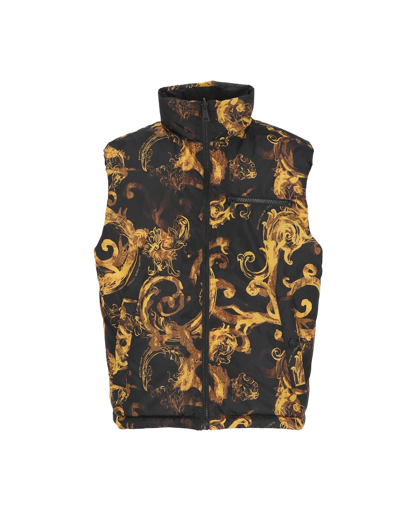 Versace Jeans Couture Reversible Padded Vest - Black