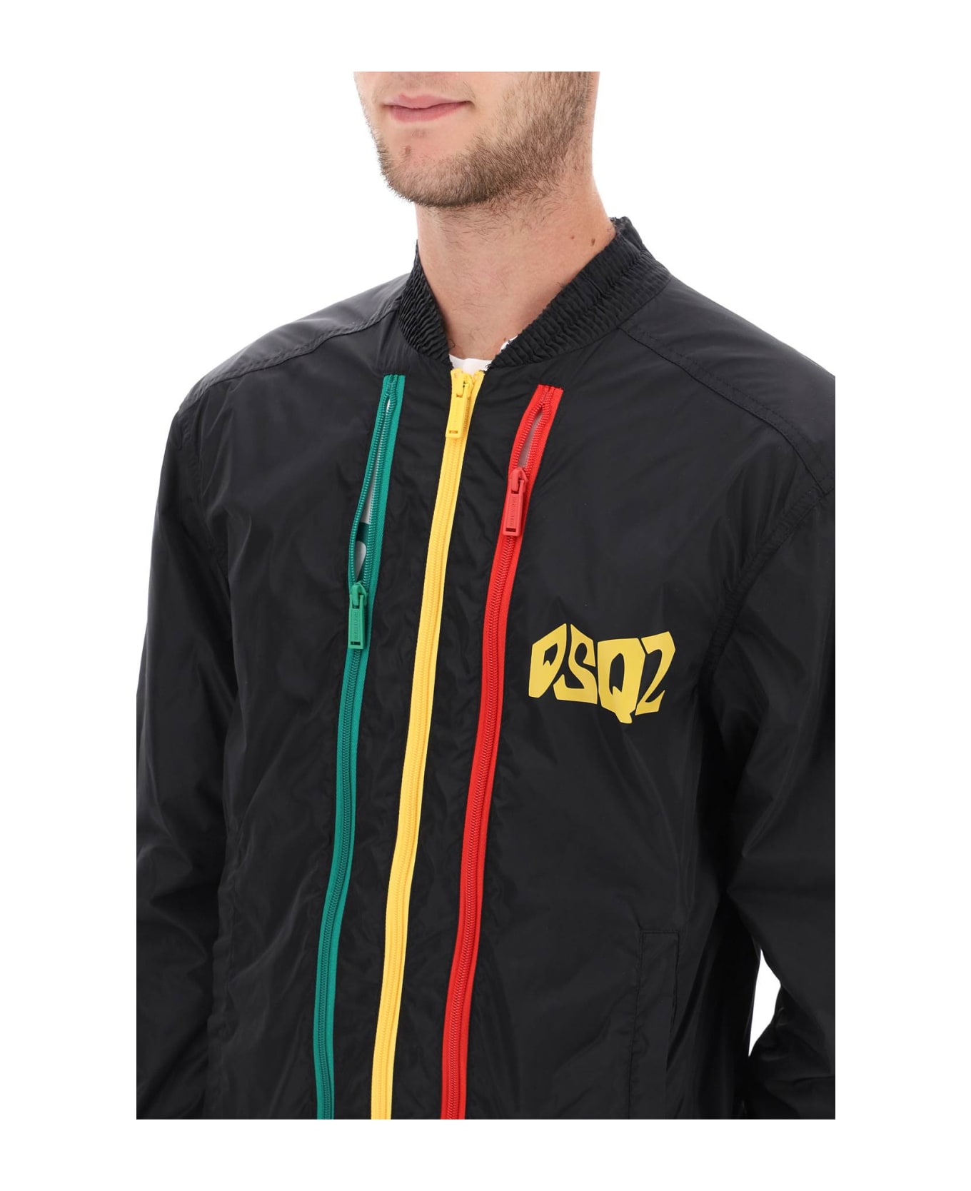 Dsquared2 Jacket With Logo - Black ジャケット