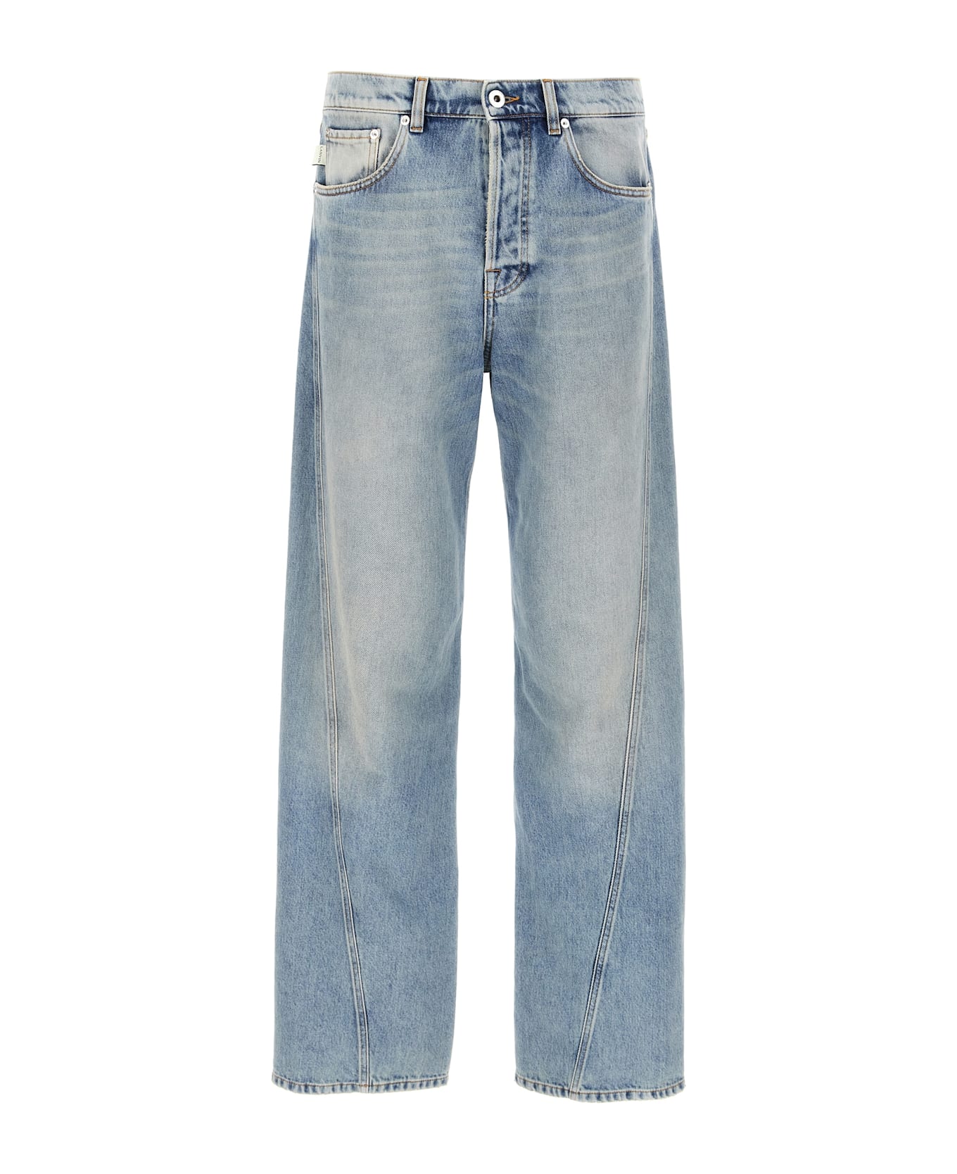 Lanvin Twisted Hem Jeans - Light Blue