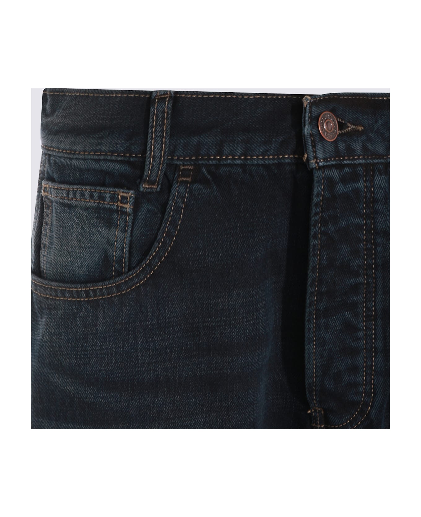 Aya Muse Black Cotton Jeans - VINTAGE BLACK