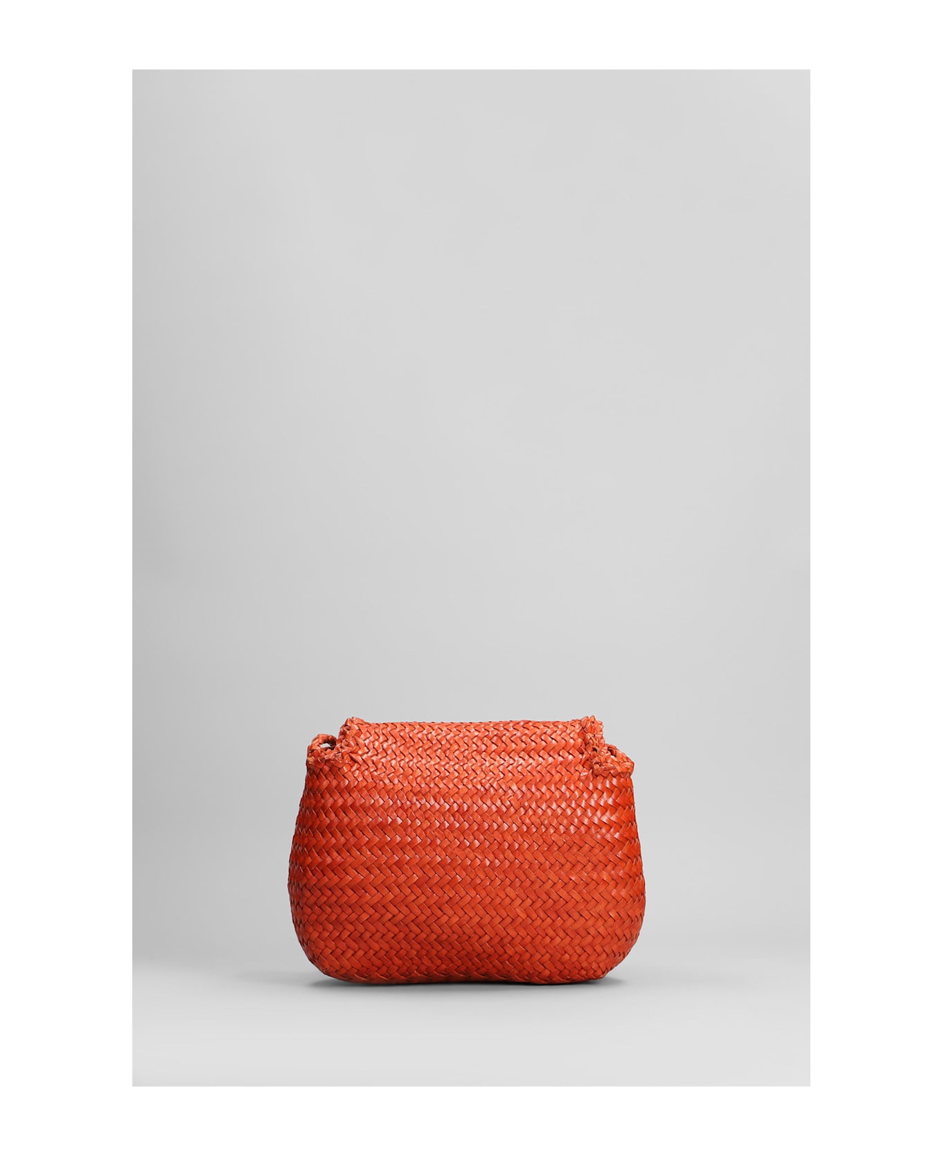 Dragon Diffusion Mini City Bag Shoulder Bag In Orange Leather - orange