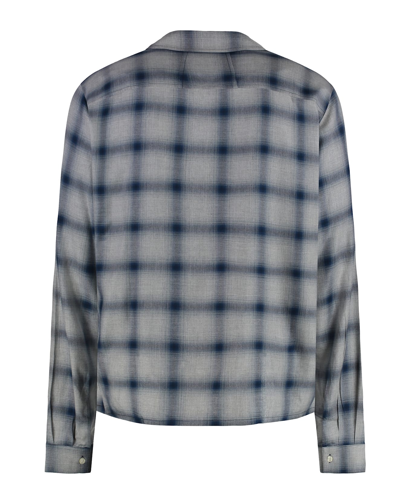 Rhude Checked Cotton Shirt - grey
