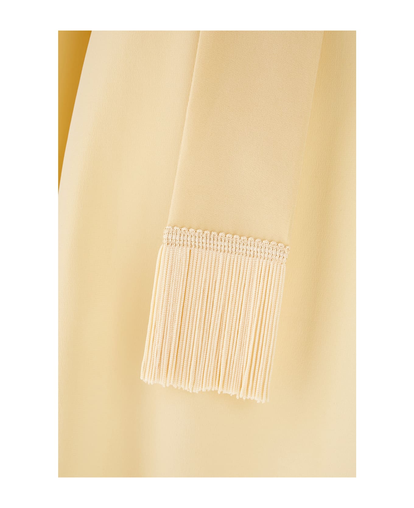 Valentino Cream Silk Blouse - Beige