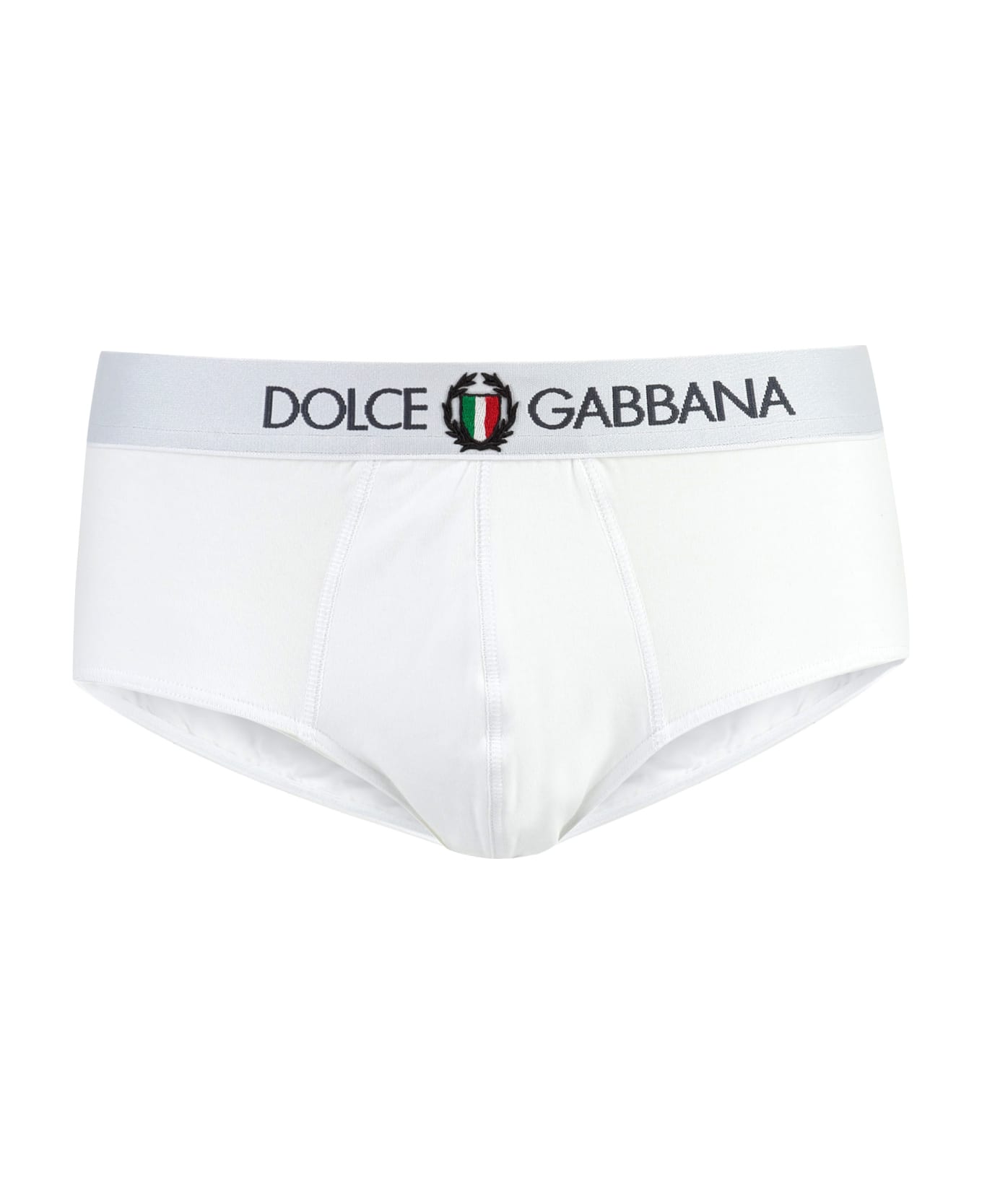 Dolce & Gabbana Brando Cotton Briefs - White ショーツ