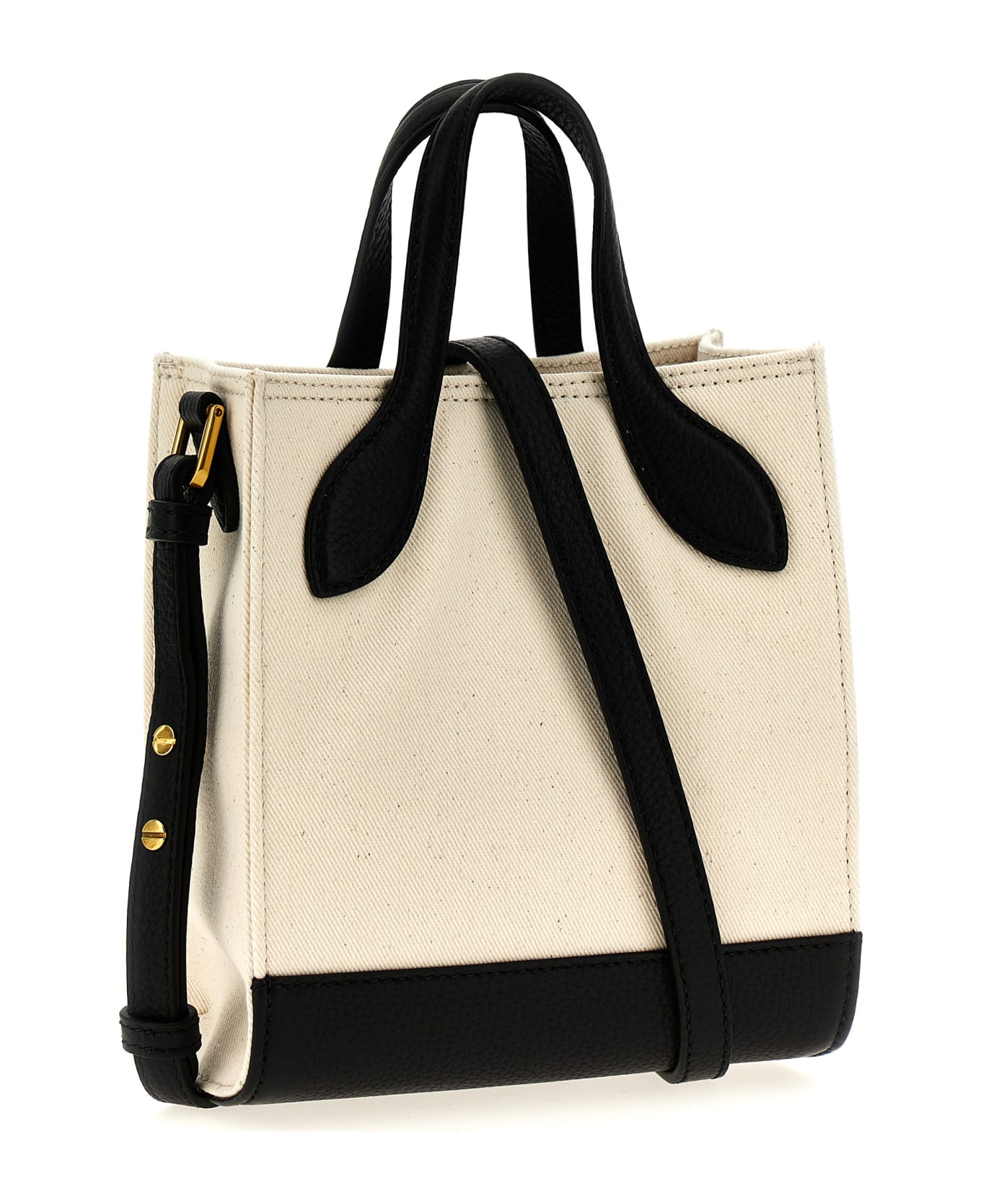 Bally 'bar Mini Keep On' Shopping Bag - White/Black トートバッグ