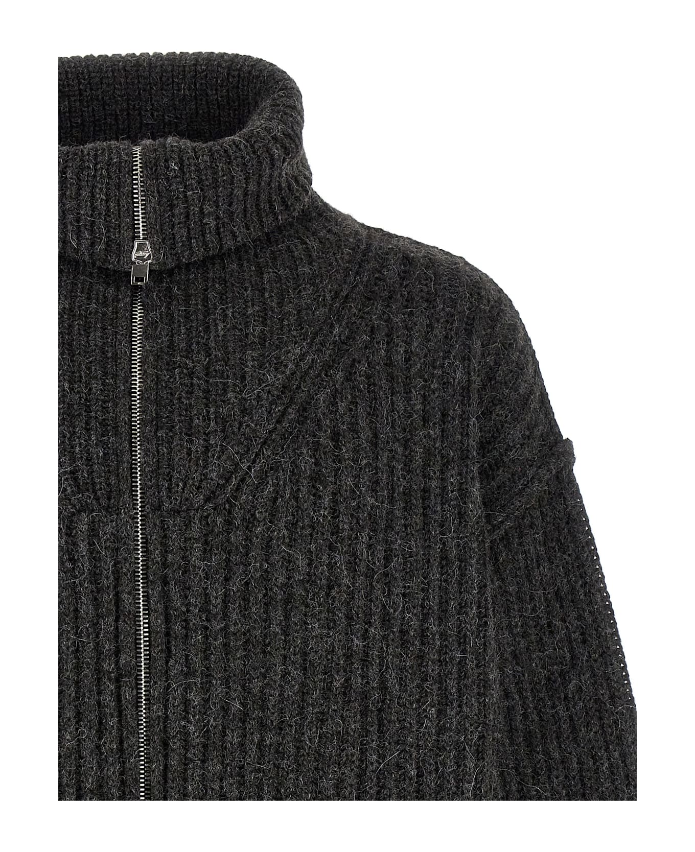 Lemaire Ribbed Cardigan - Gray