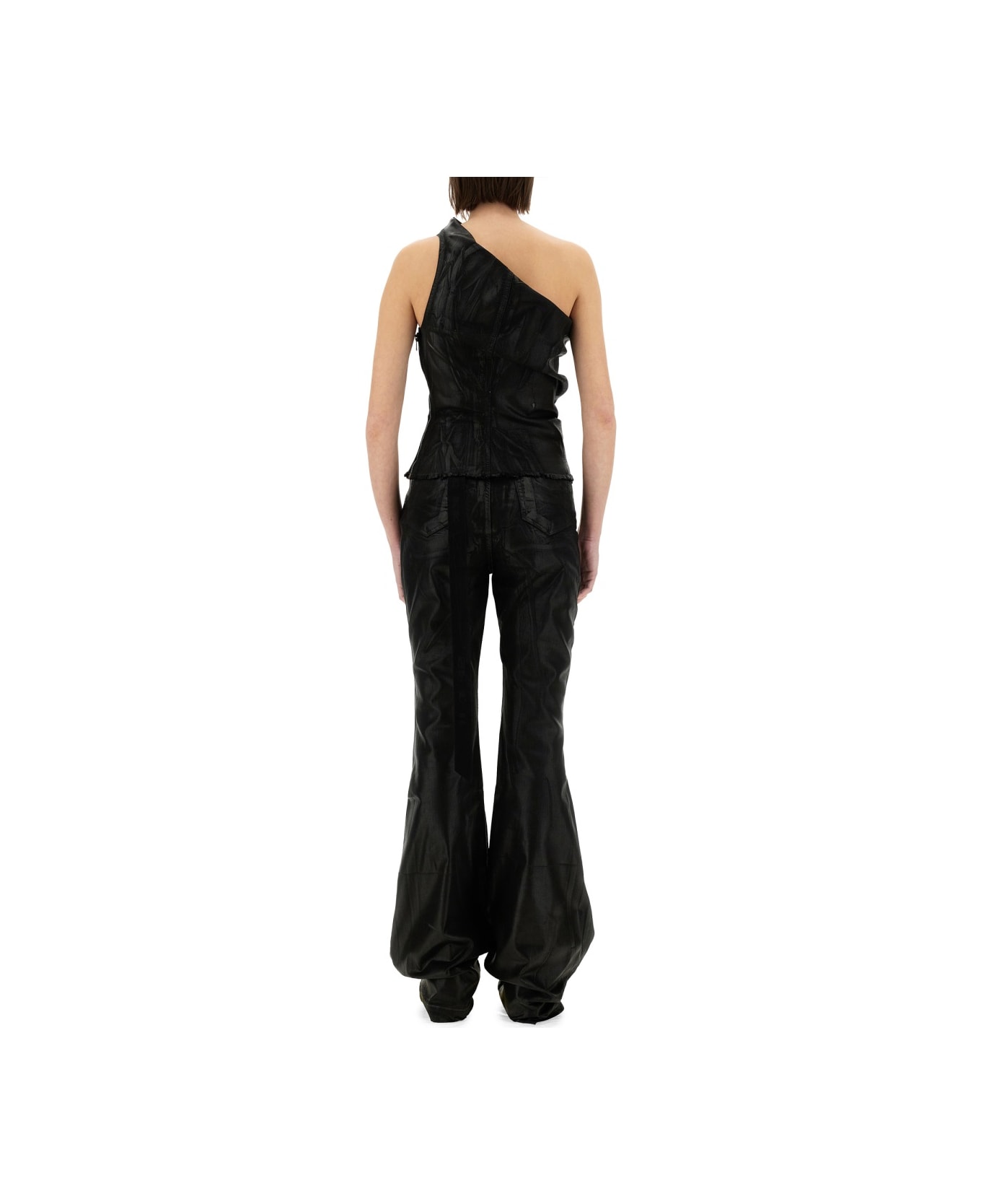 DRKSHDW Cropped Top "athena" - BLACK