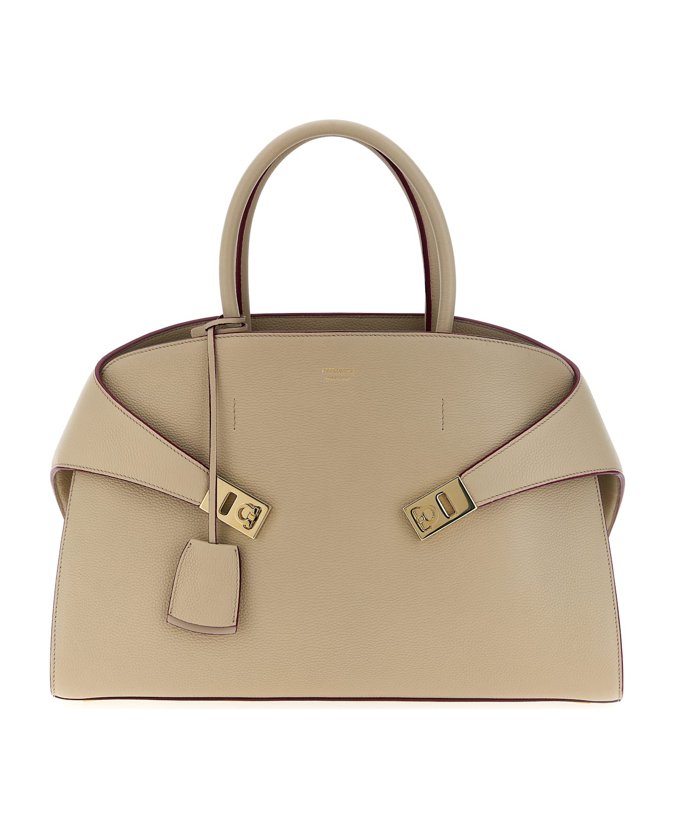 Ferragamo 'hug M' Handbag - Beige
