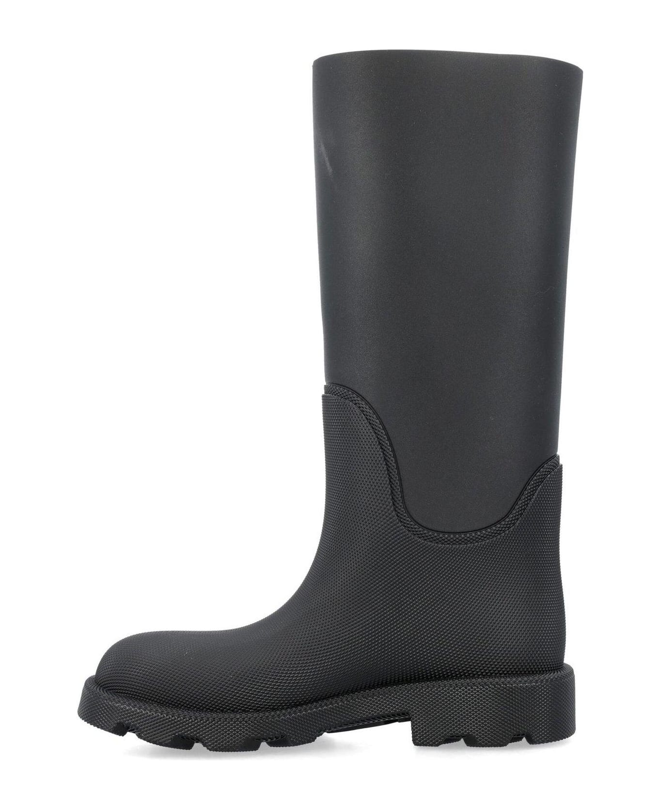 Burberry Round-toe Chunky-sole Boots - Black